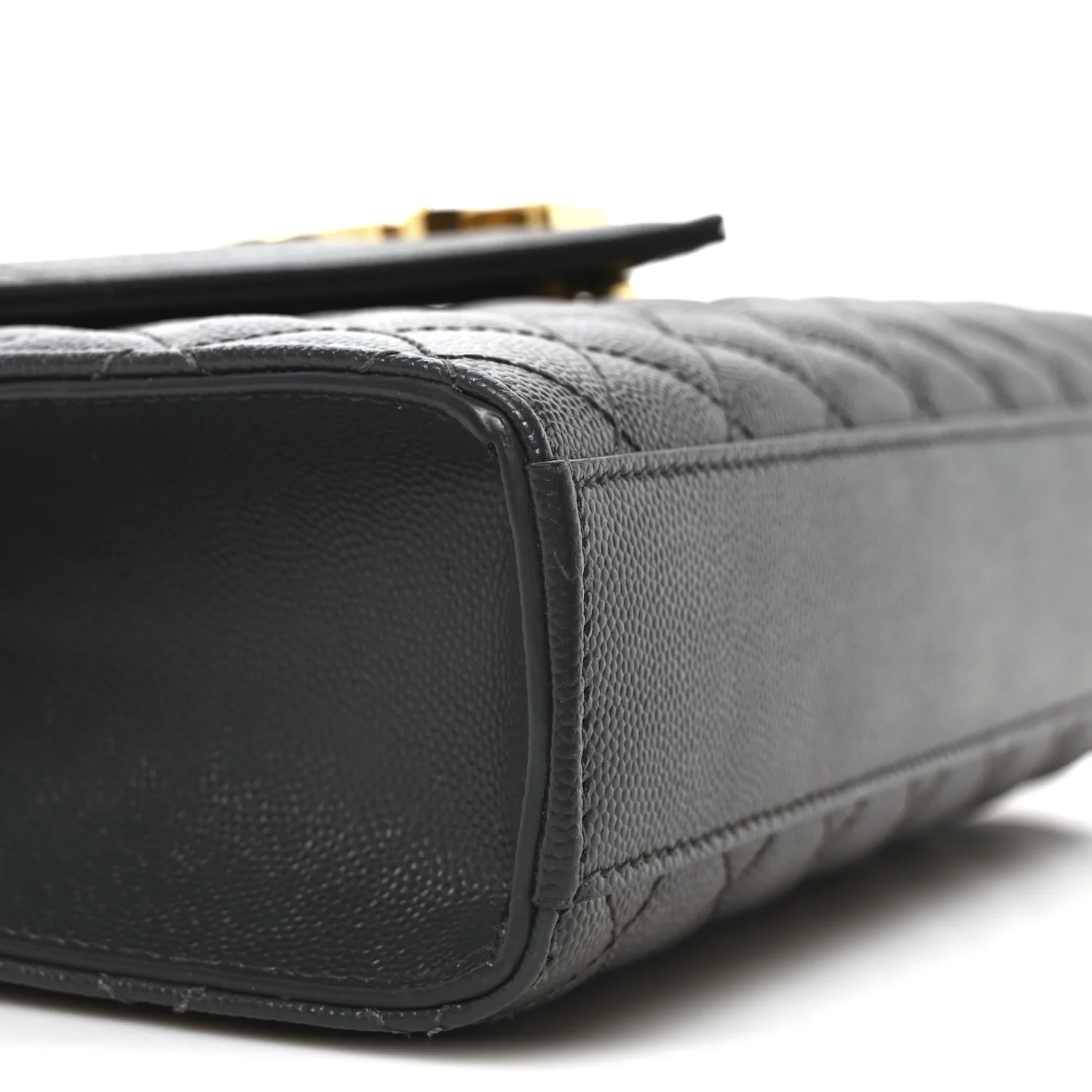 Grain De Poudre Textured Mixed Matelasse Triquilt Medium Monogram Satchel Dark Smog - Top Club