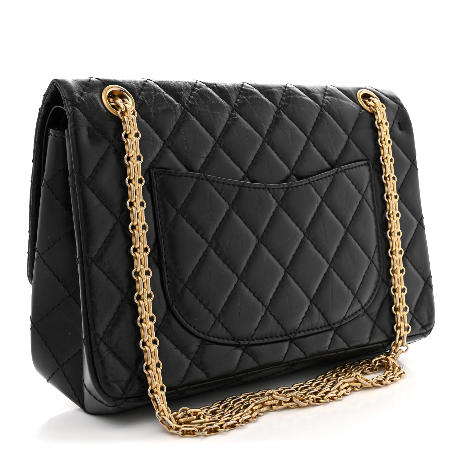 Aged Calfskin Quilted 2.55 Reissue 226 Flap Black - Top Club