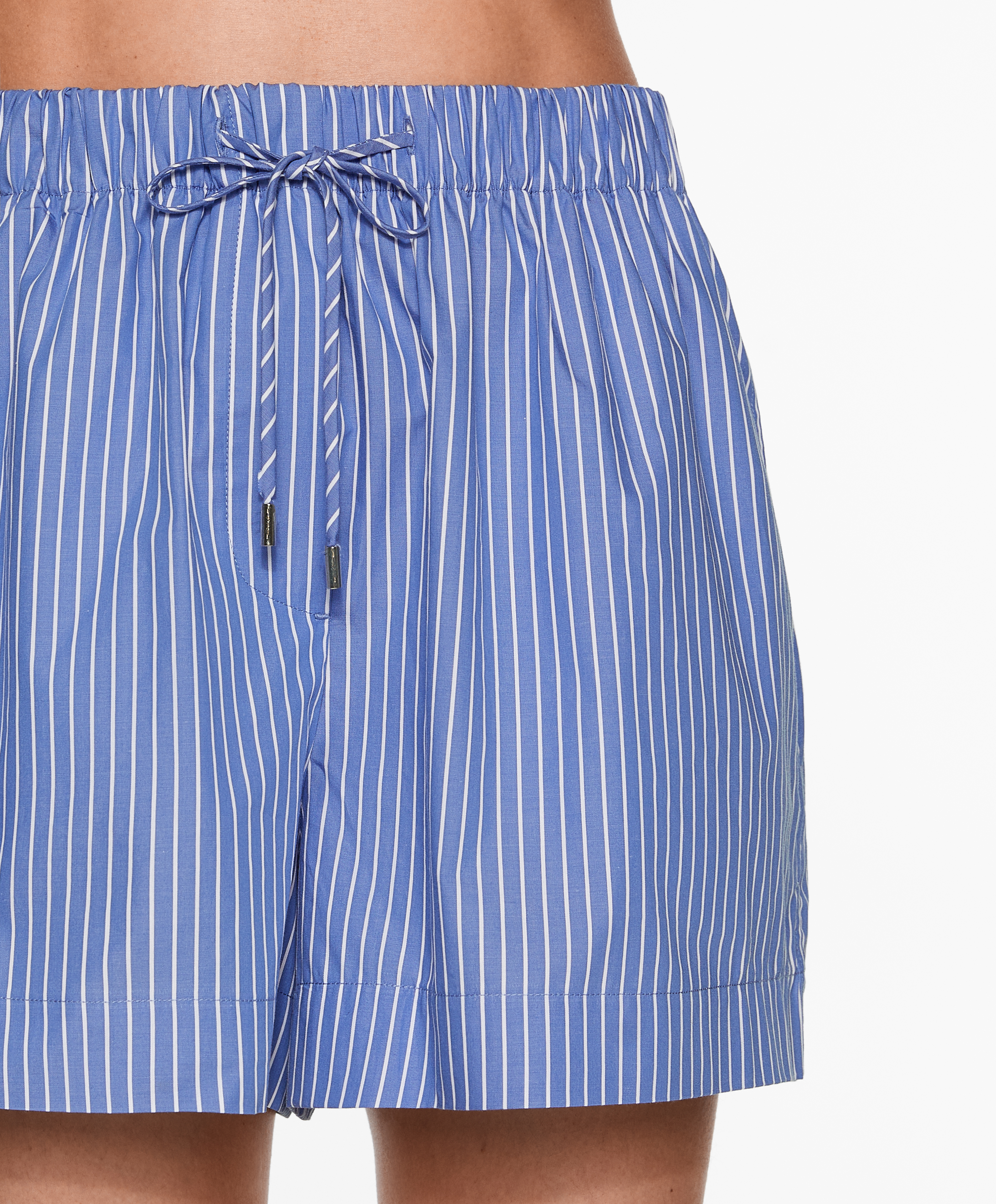 OYSHO Striped 100% cotton shorts
