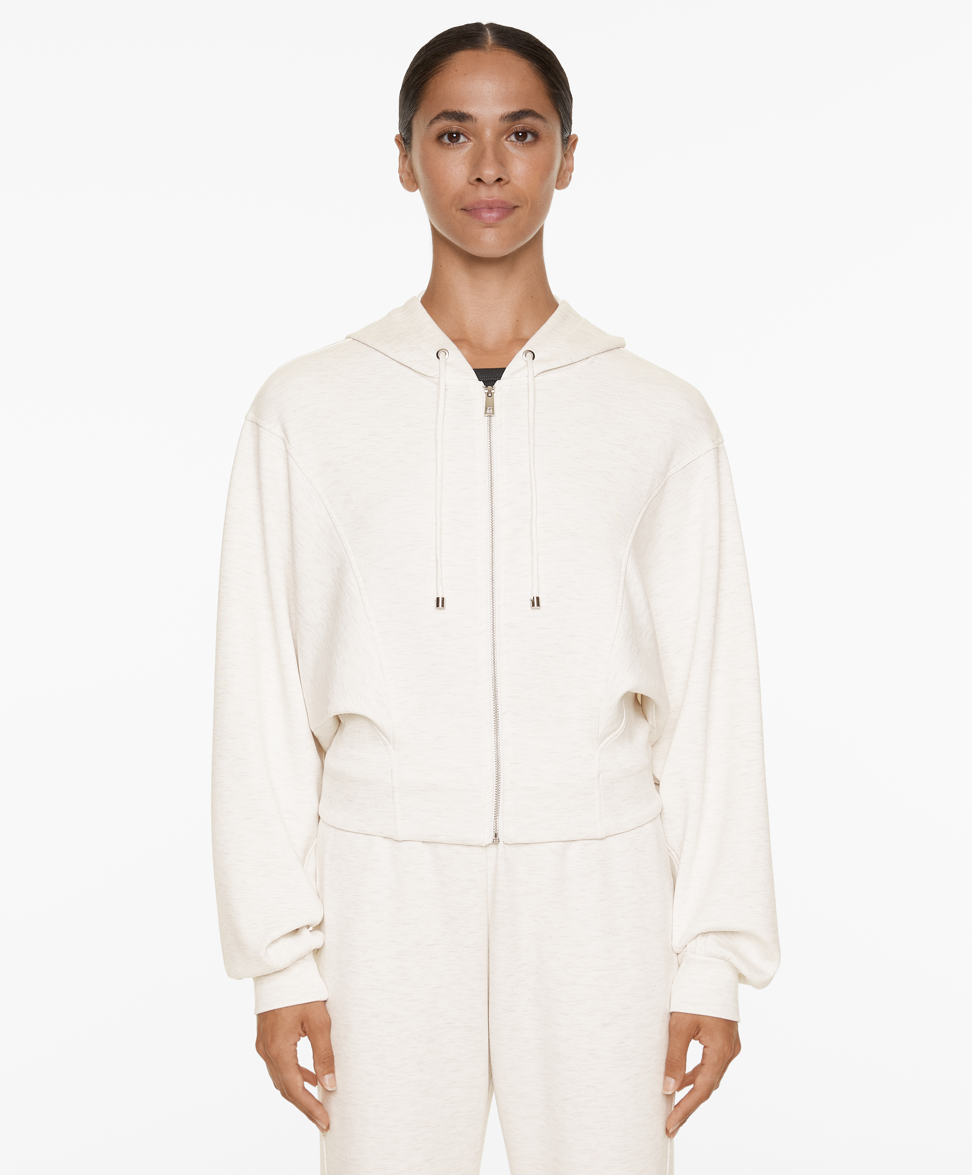 OYSHO Crop hooded jacket