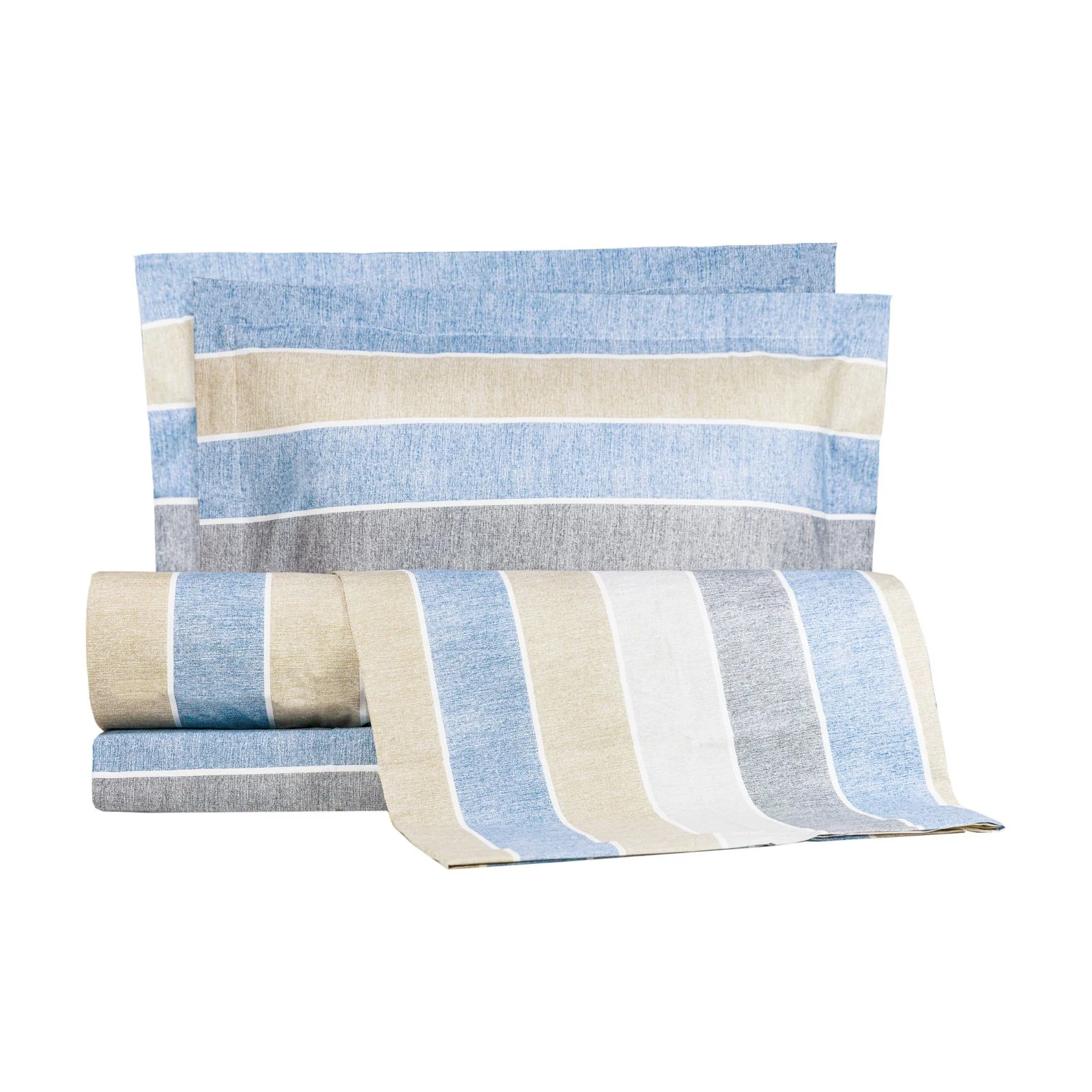 Completo Copripiumino In Percalle Cortina Piazza E Mezza