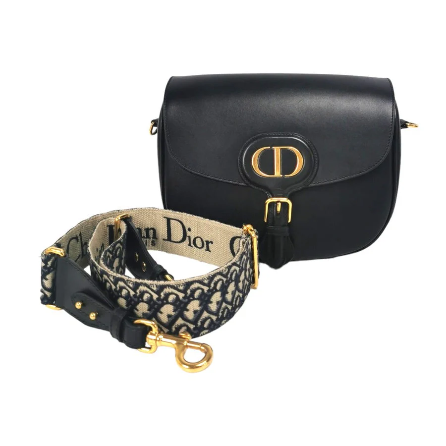 DIOR BOBBY BAG LARGE BLACK BOX CALFSKIN - Top Club