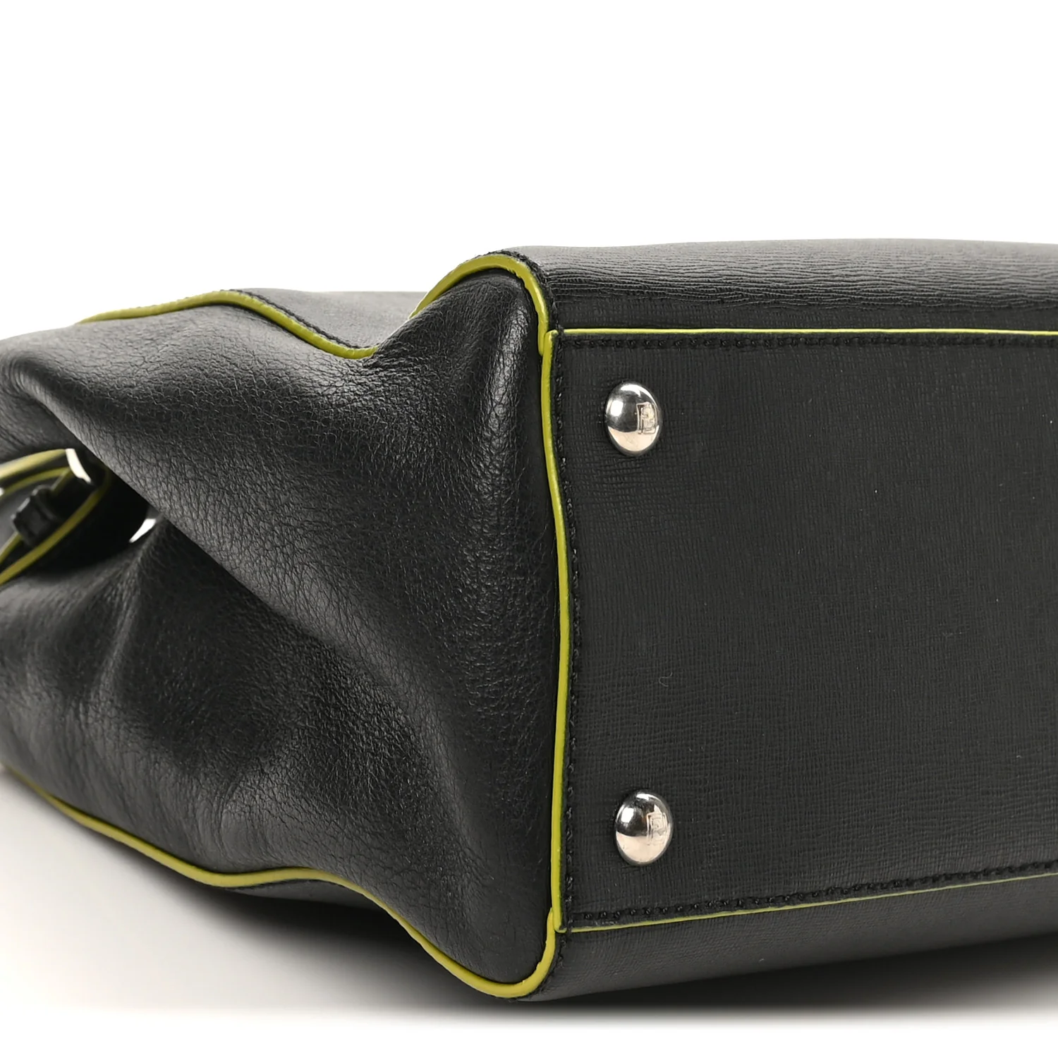 Vitello Elite Apple Charm Petite 2Jours Tote Black - Top Club