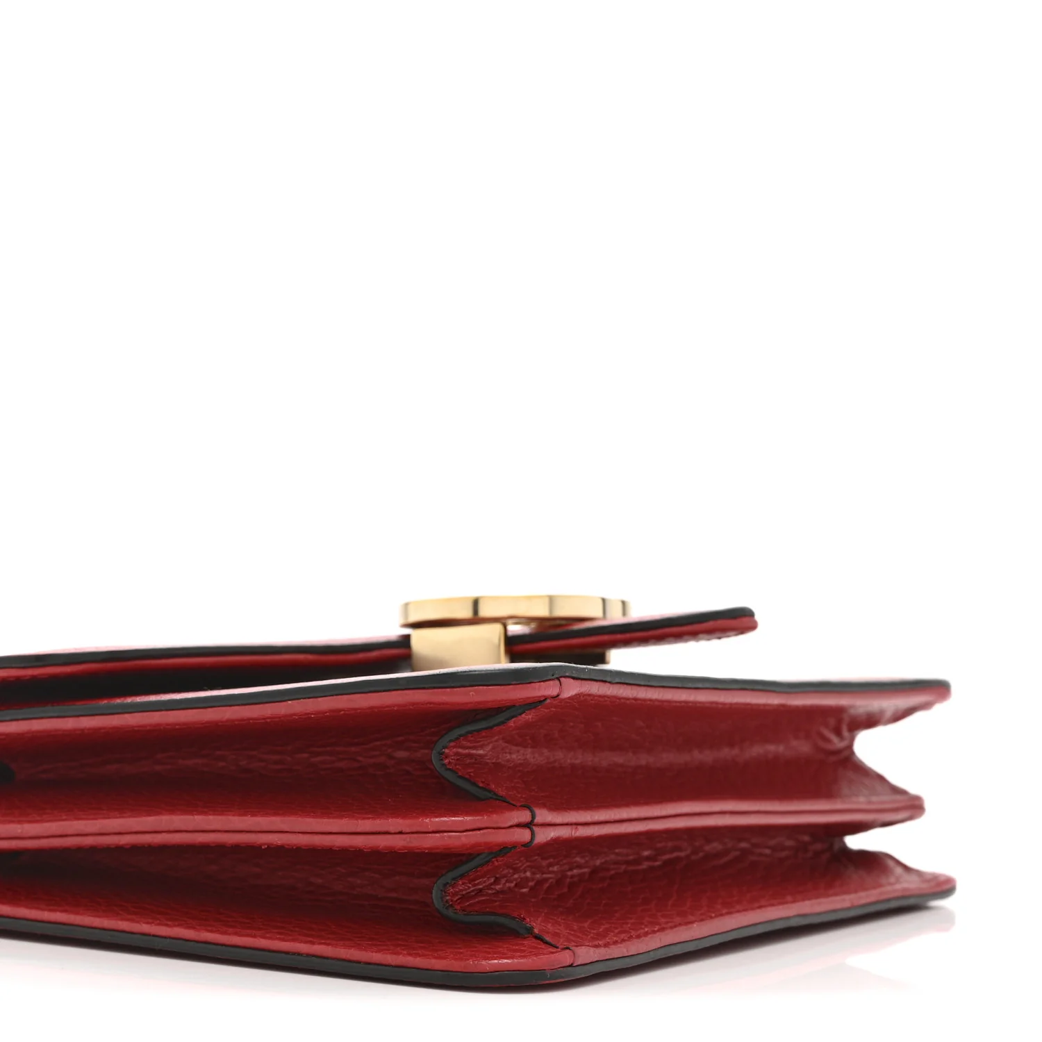 Dollar Calfskin Small Interlocking G Shoulder Bag Red - Top Club