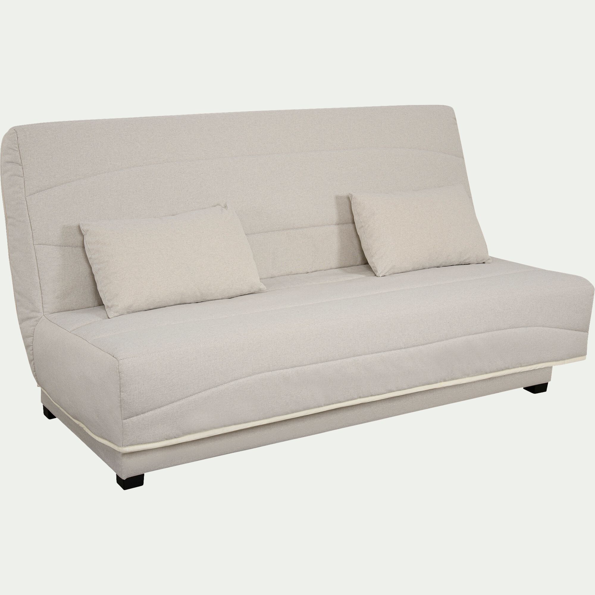 CAPEO - Housse pour clic-clac et 2 housses de coussin 130x190 cm - beige