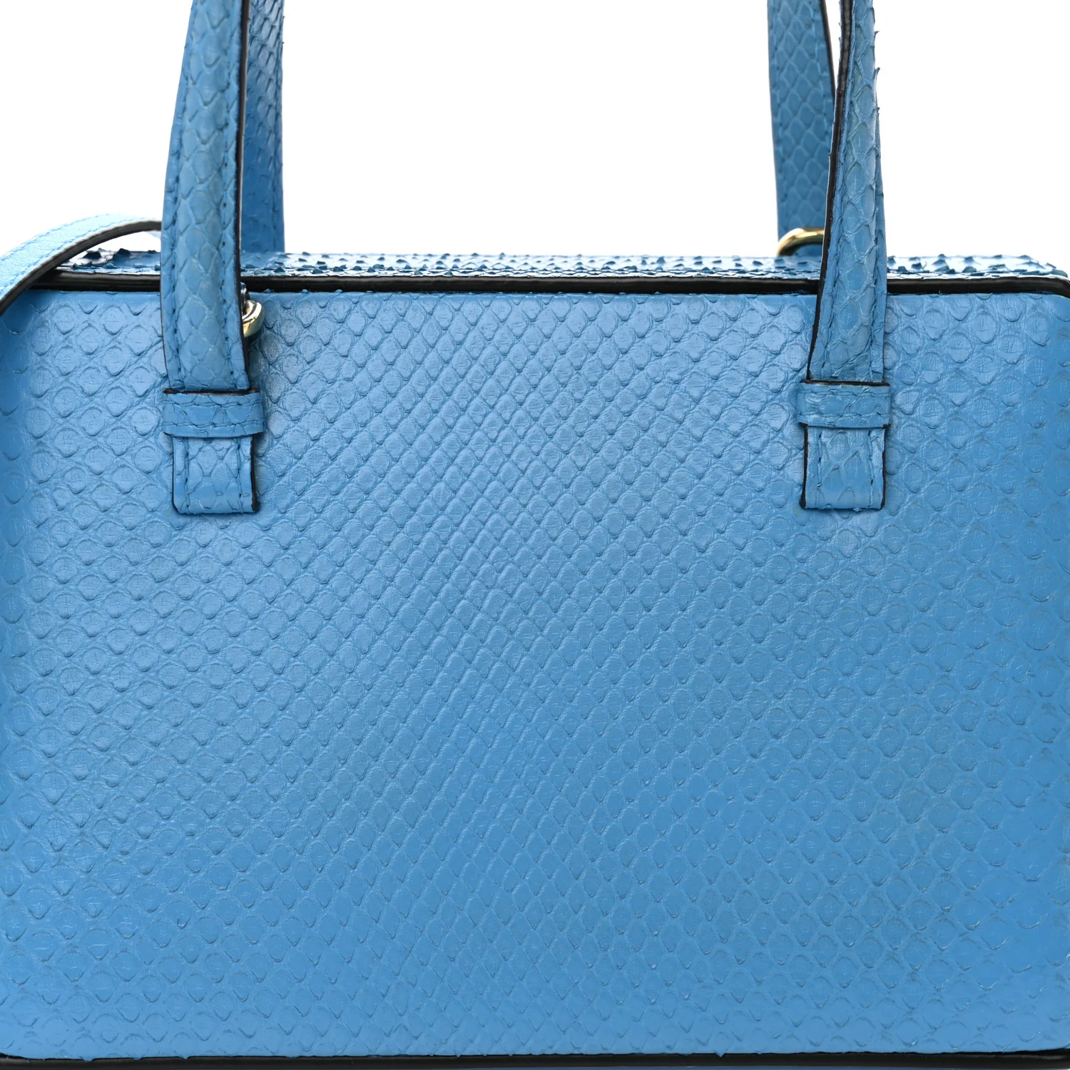 Snakeskin Small Postal Bag Sky Blue - Top Club