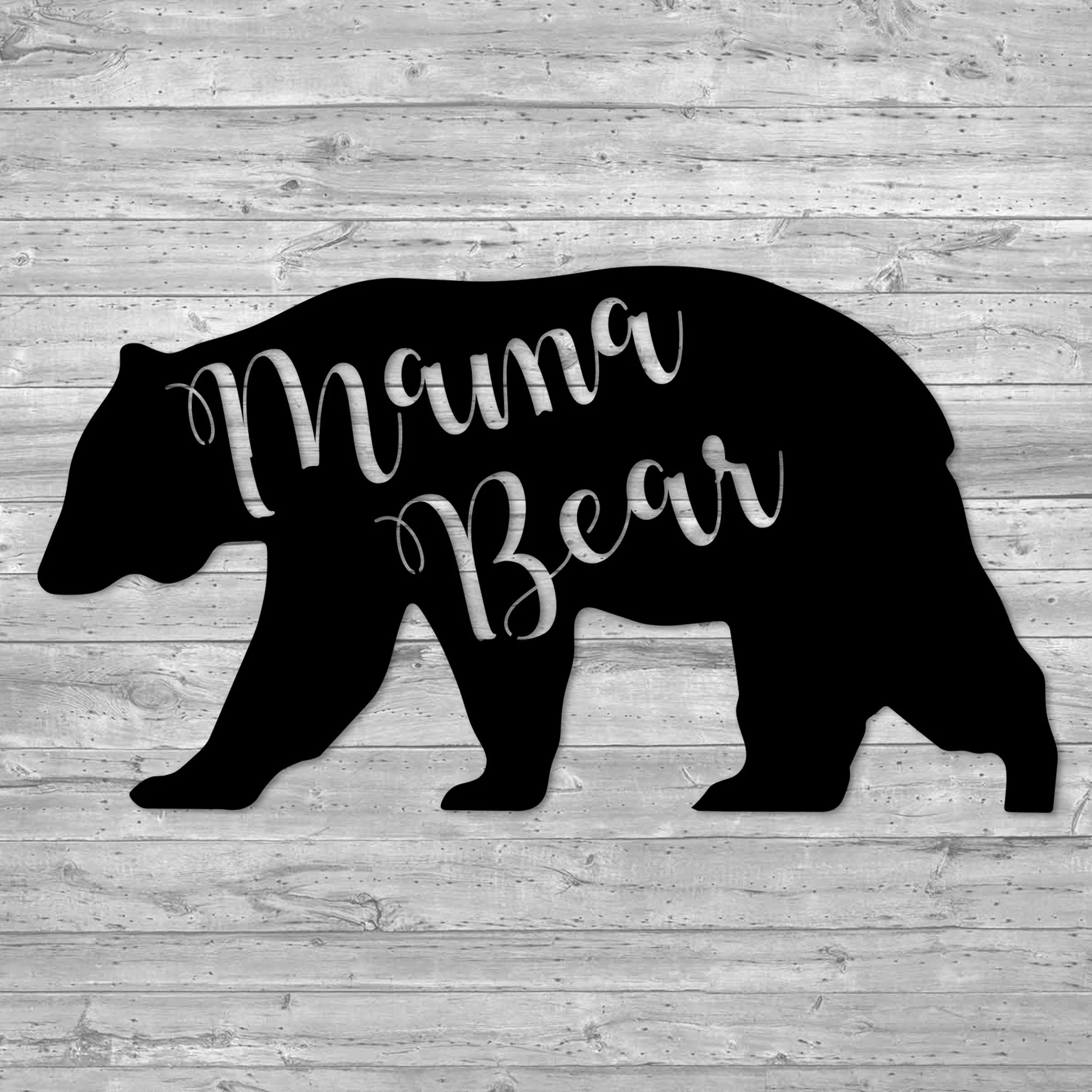 Mama Bear Metal Wall Art - Alvarez Pro Painting LLC