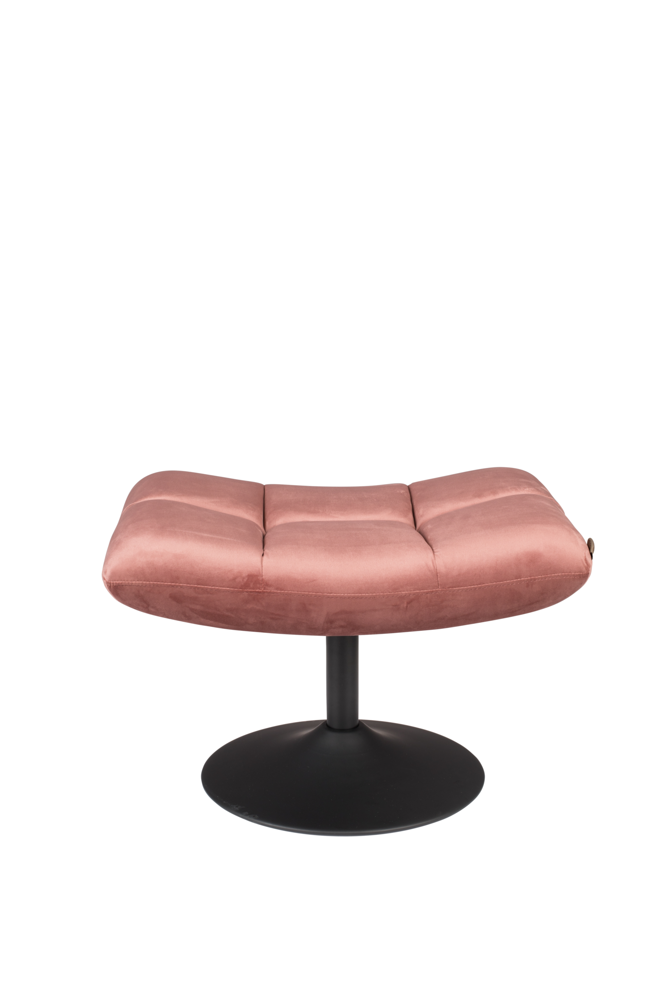 Hocker Bar velvet velvet oud roze