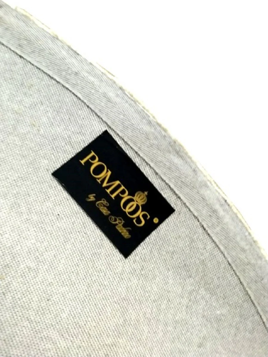 Pompöös by Luxury Carpet by Harald Glööckler Crown Cream / Gold Ø 260 cm - Round Baroque Design Carpet - Handwoven from wool