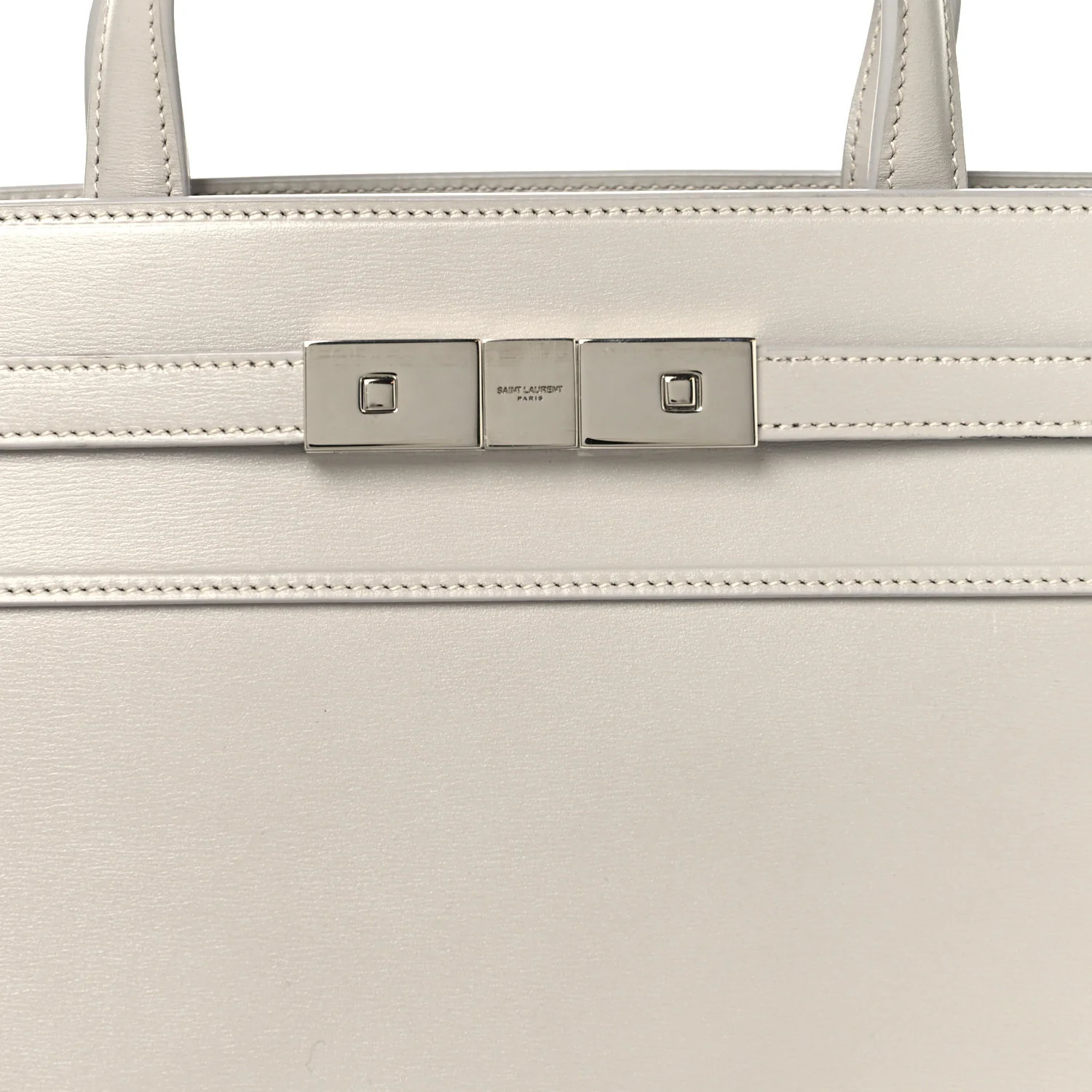 Calfskin Small Manhattan Shopper Tote Granite - Top Club