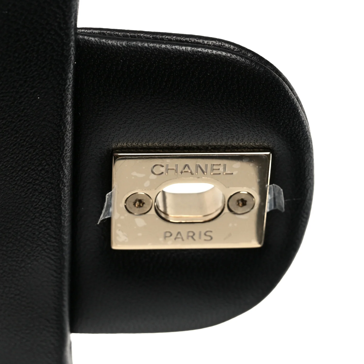 Lambskin Quilted Mini Square Flap Black - Top Club