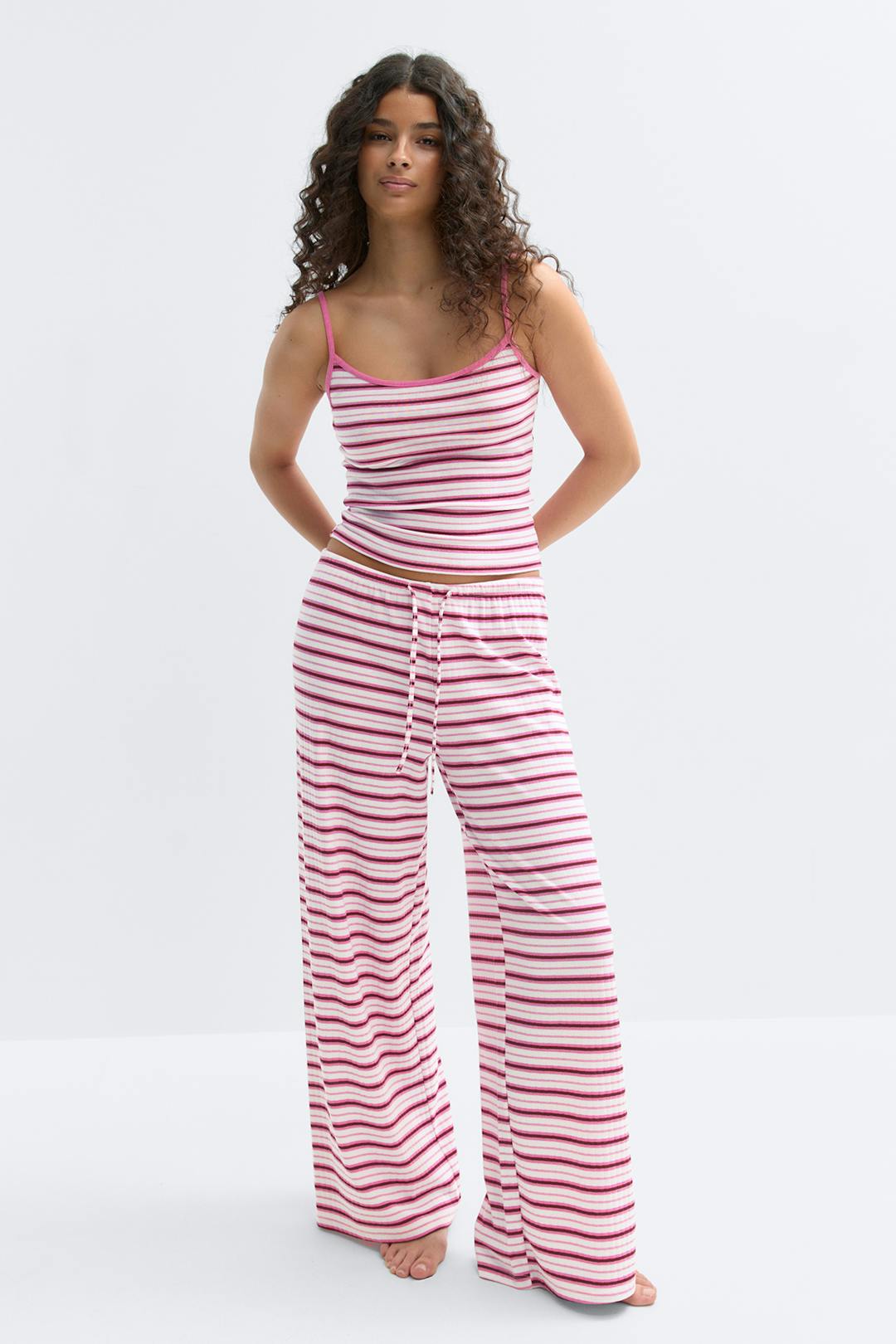 Gina Tricot striped soft trousers