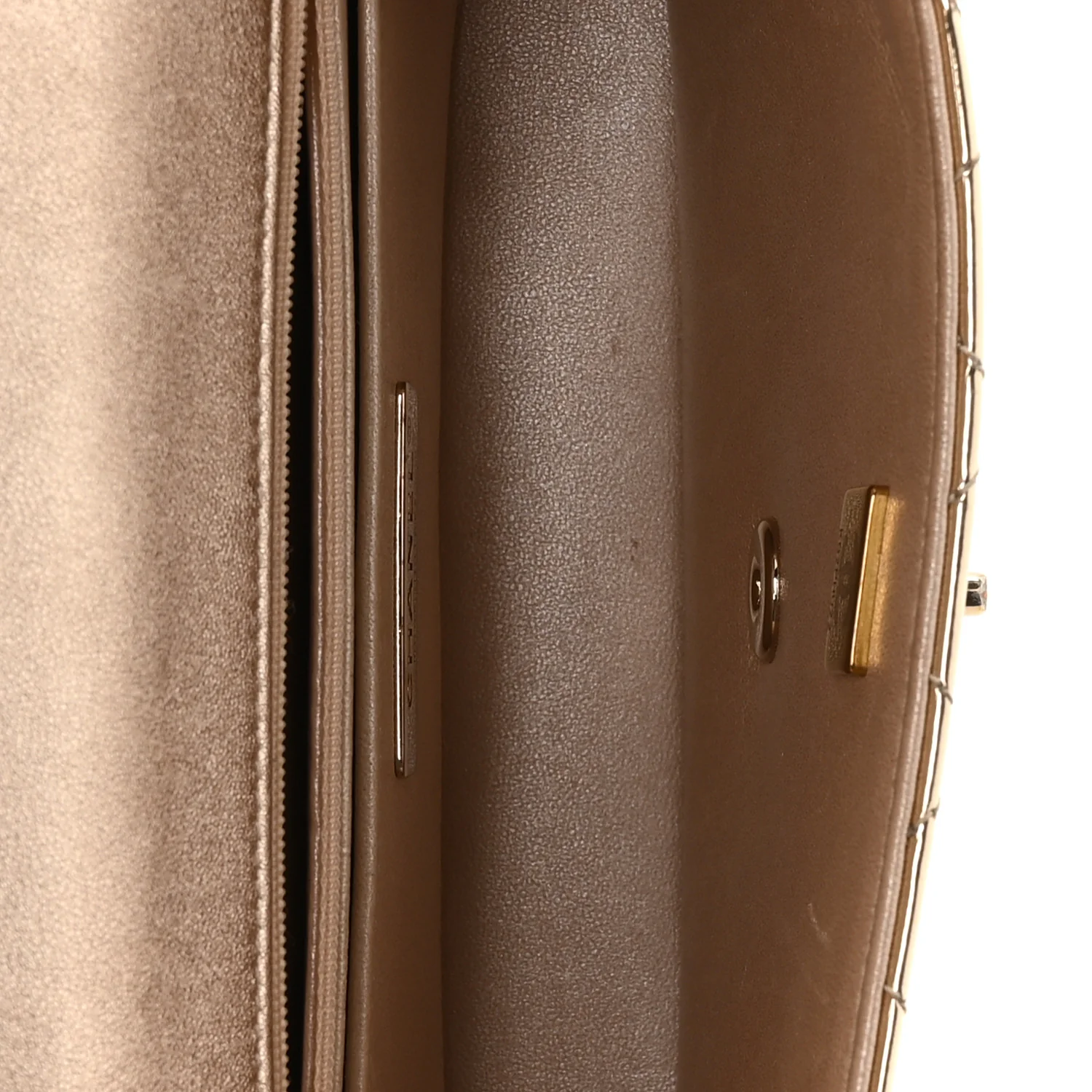 Mirror Calfskin Metallic Calfskin Medium Hollywood Boulevard Flap With Star Coin Purse Light Gold - Top Club