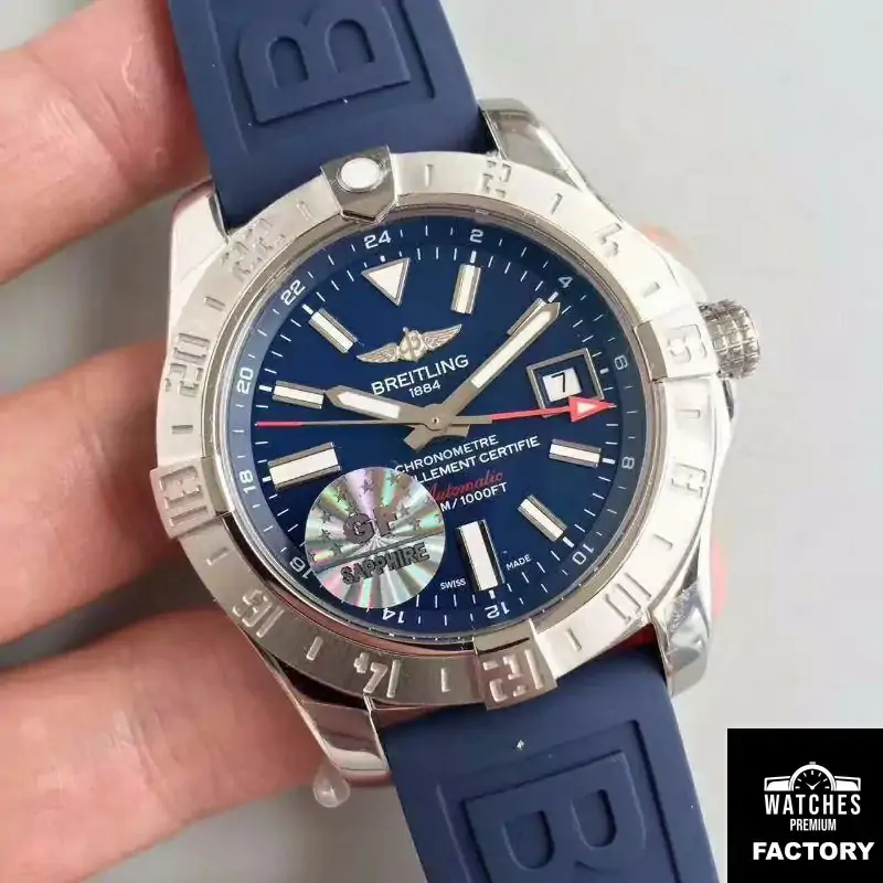 Breitling Avenger II GMT A3239011 / BC35 / 170A GF Factory Blue Dial