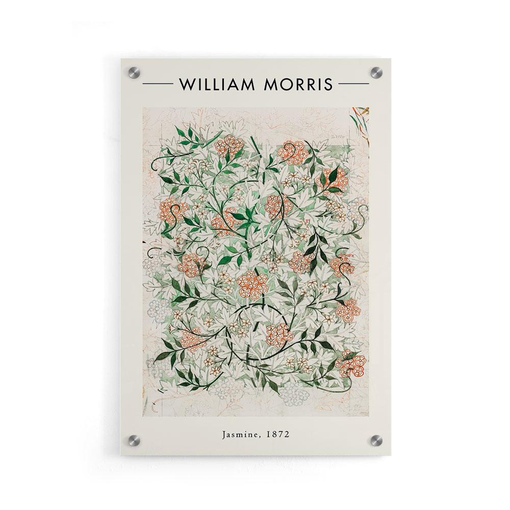 Walljar plexiglas schilderij - William Morris - Jasmine Plexiglas schilderij - 150 x 225 cm
