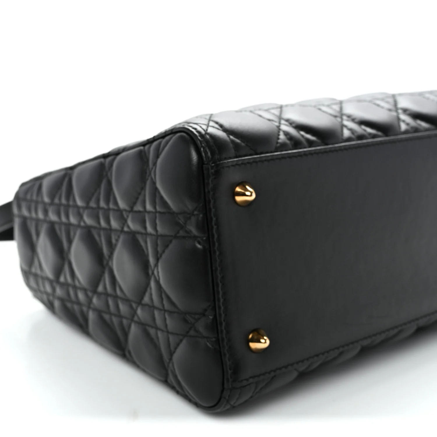 Lambskin Cannage Medium Lady Dior Black - Top Club
