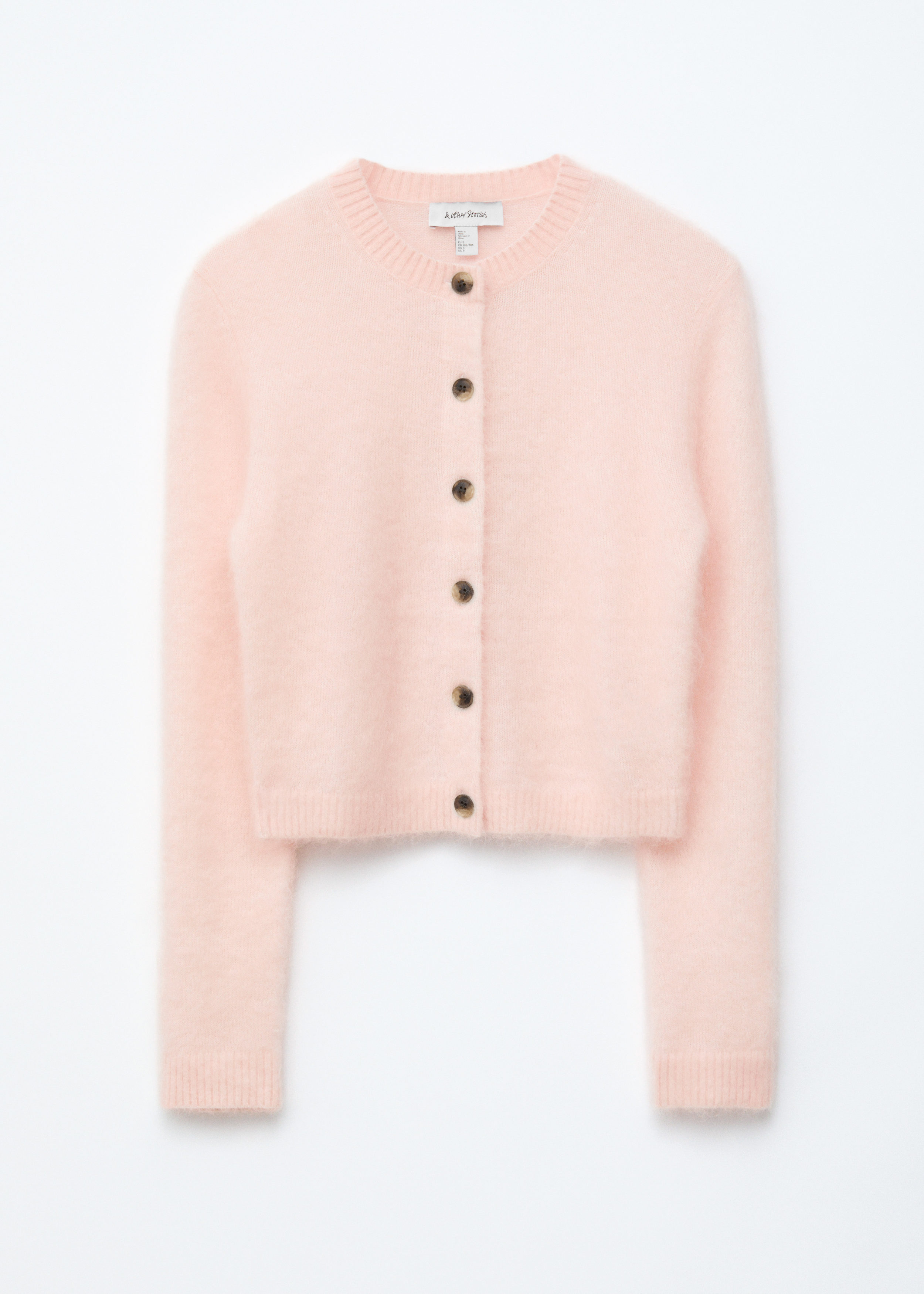 & Other Stories MOHAIR-BLEND BRUSHED CARDIGAN