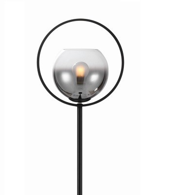 AUREOL VLOERLAMP ZWART/SMOKE