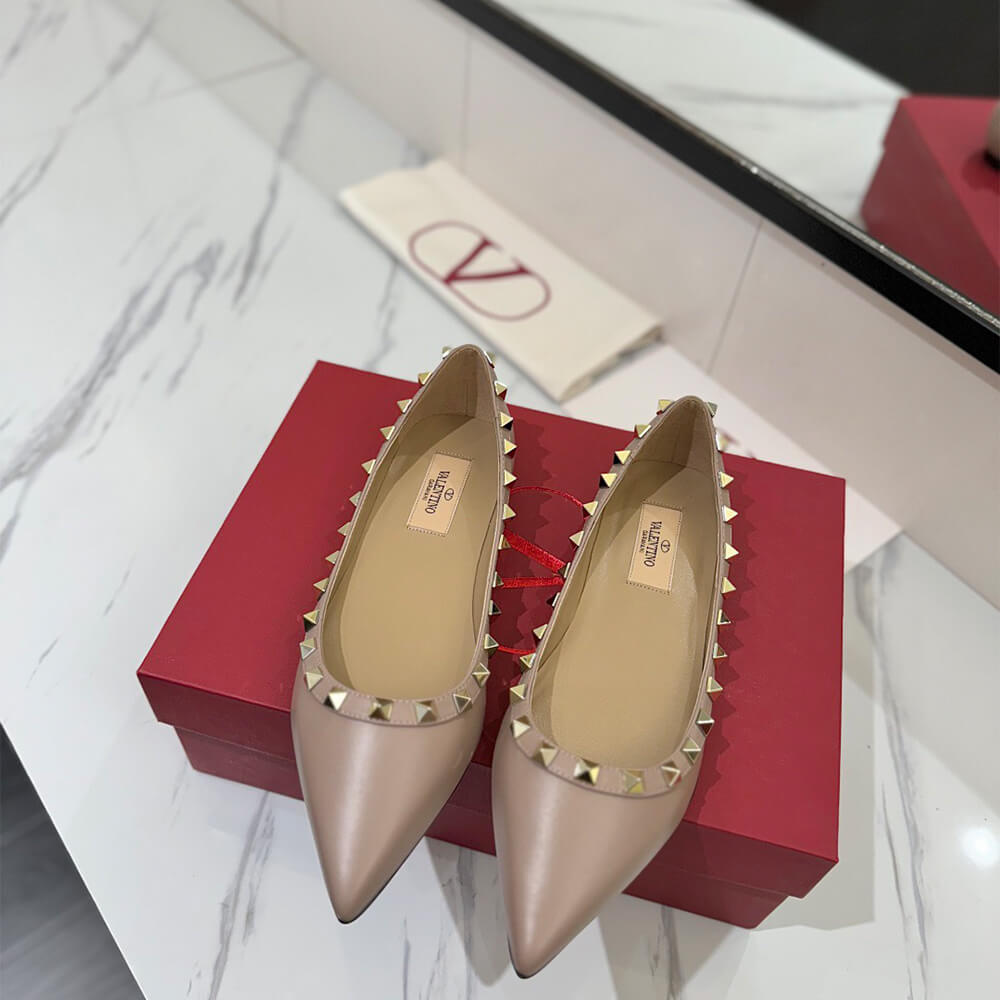 VALENTINO ROCKSTUD BALLET FLAT - Top Club