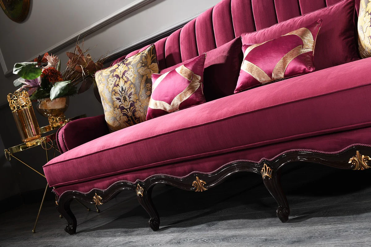 Luxury Baroque Living Room Set - 2 Sofas & 2 Armchairs & 1 Coffee Table - Baroque Furniture - Noble & Magnificent - Luxury Quality - Made in Italy