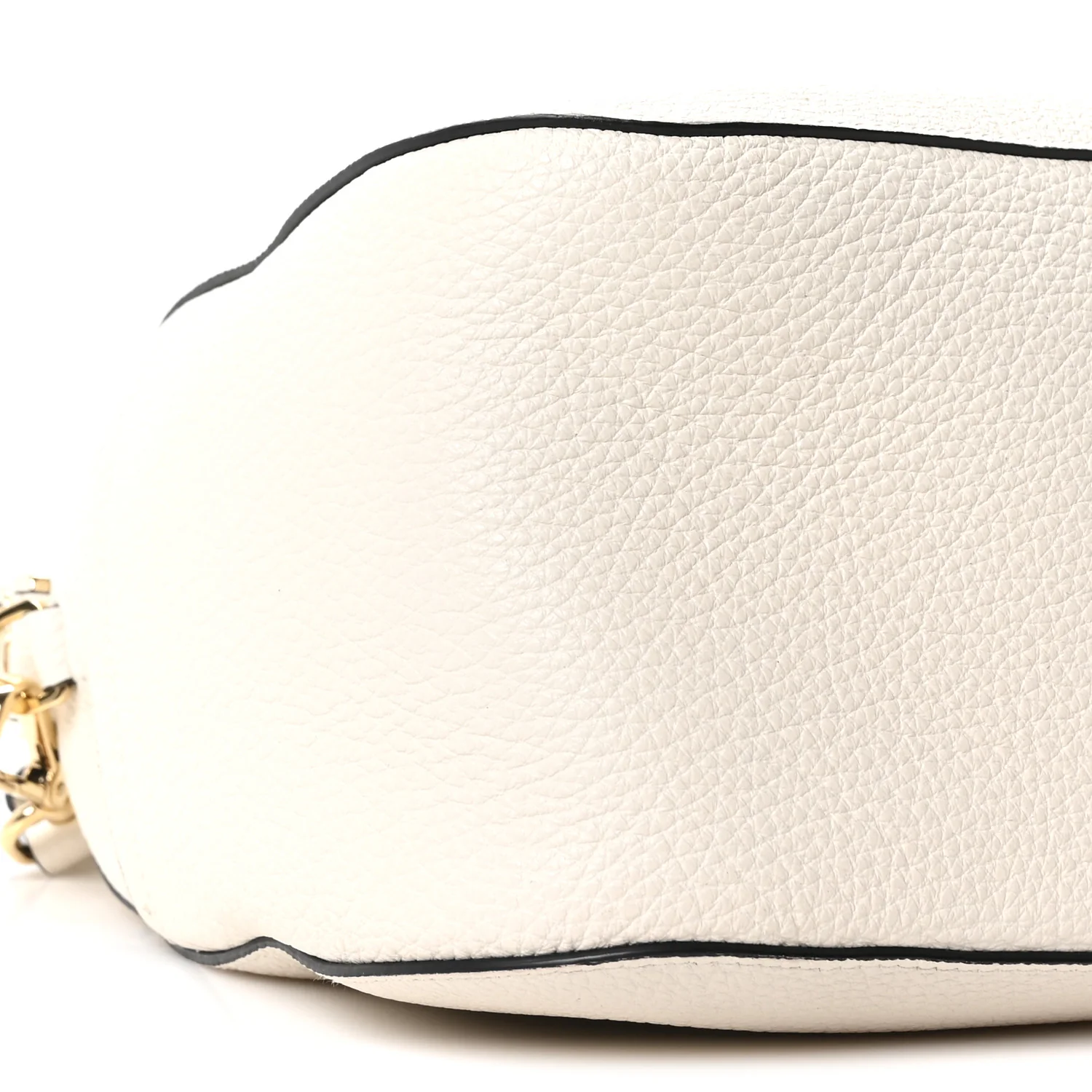 Vitello Daino Small Shoulder Bag White - Top Club