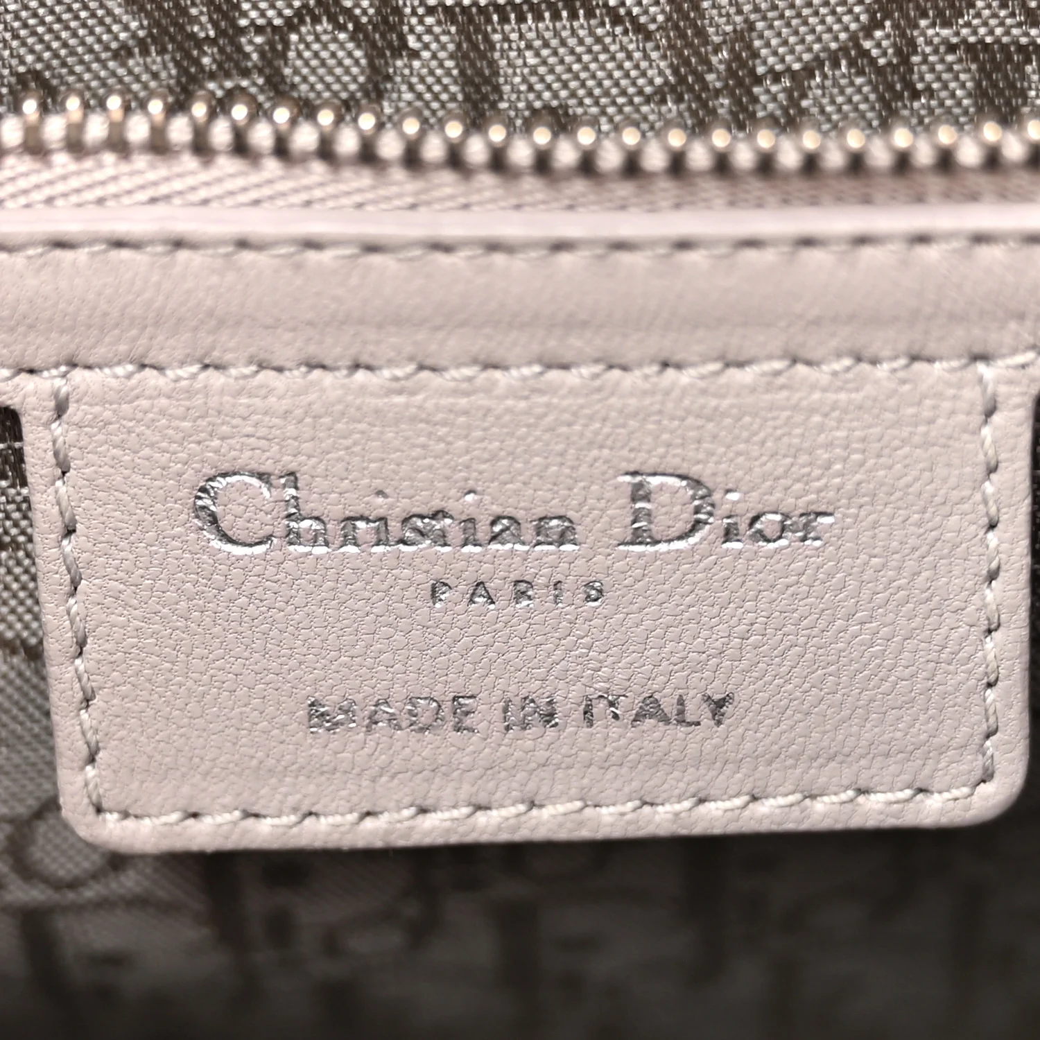 Lambskin Cannage Medium Lady Dior Grey - Top Club