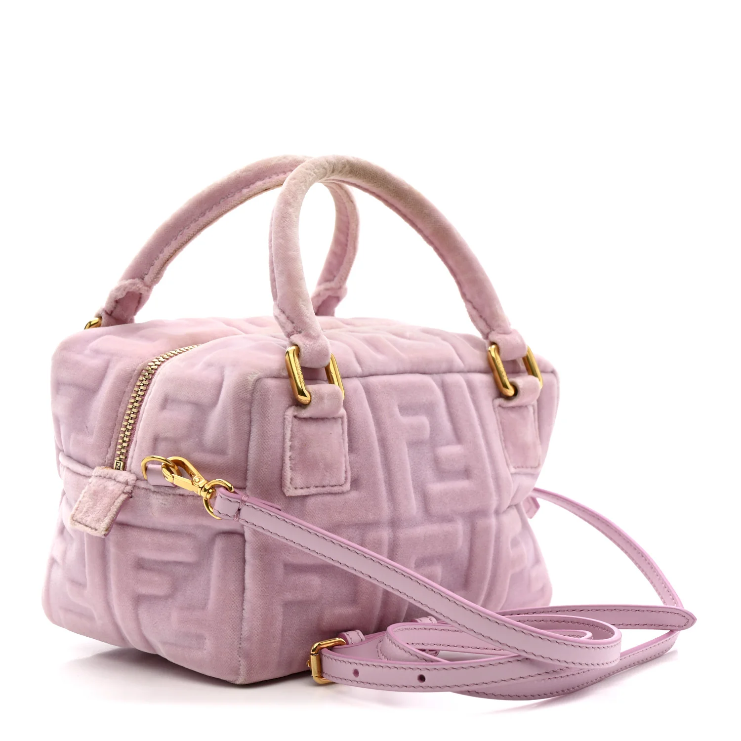 Velvet FF Embossed Mini Boston Box Rose Confetto - Top Club