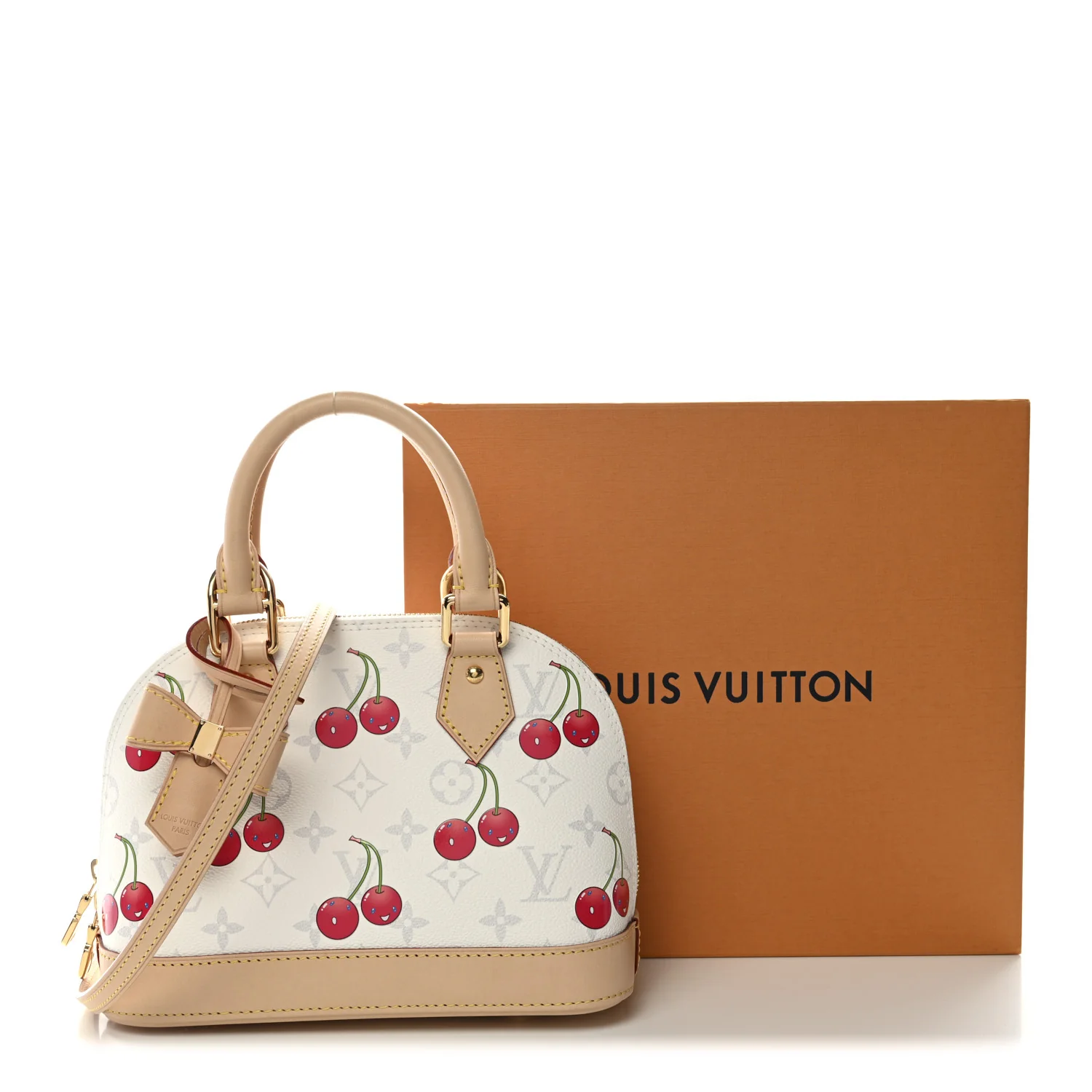 LV X TM Monogram Cerises Alma BB White - Top Club
