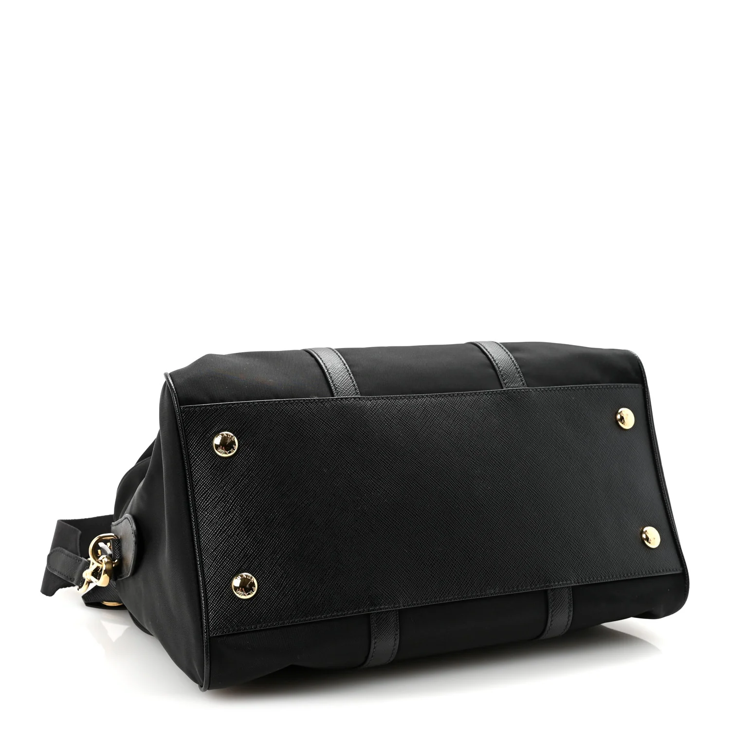 Re-Nylon Saffiano Medium Re-Edition 1978 Top Handle Bag Black - Top Club