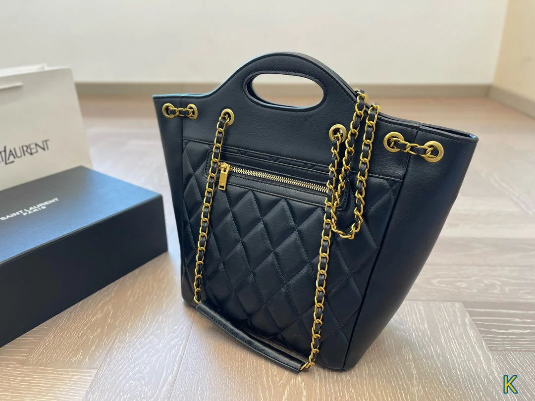 YSL SAINT LAURENT New Shopping Tote Bag 25x27cm - Top Club