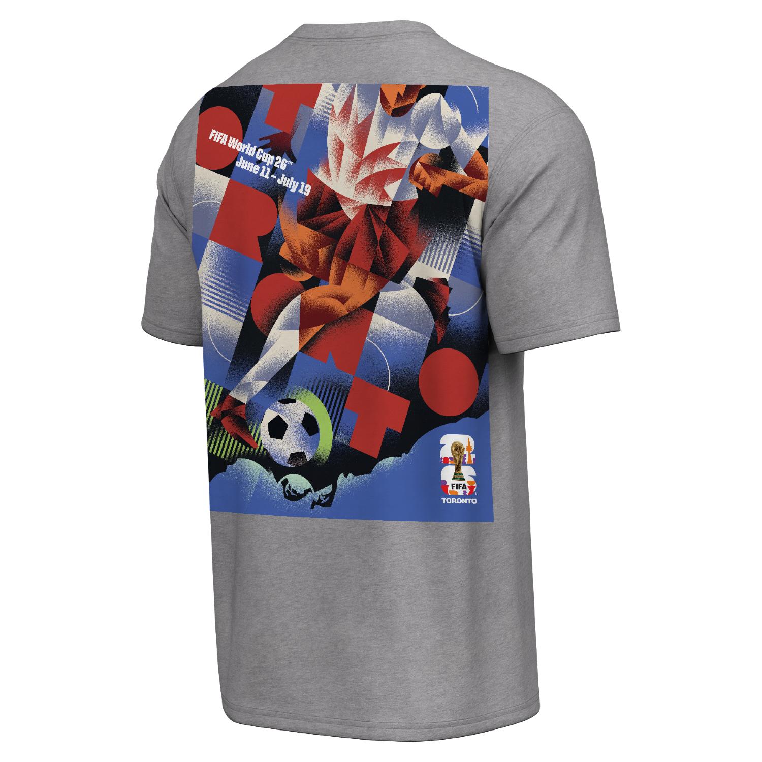 2026 World Cup Toronto Poster Grey T-Shirt [ENG] - Unisex