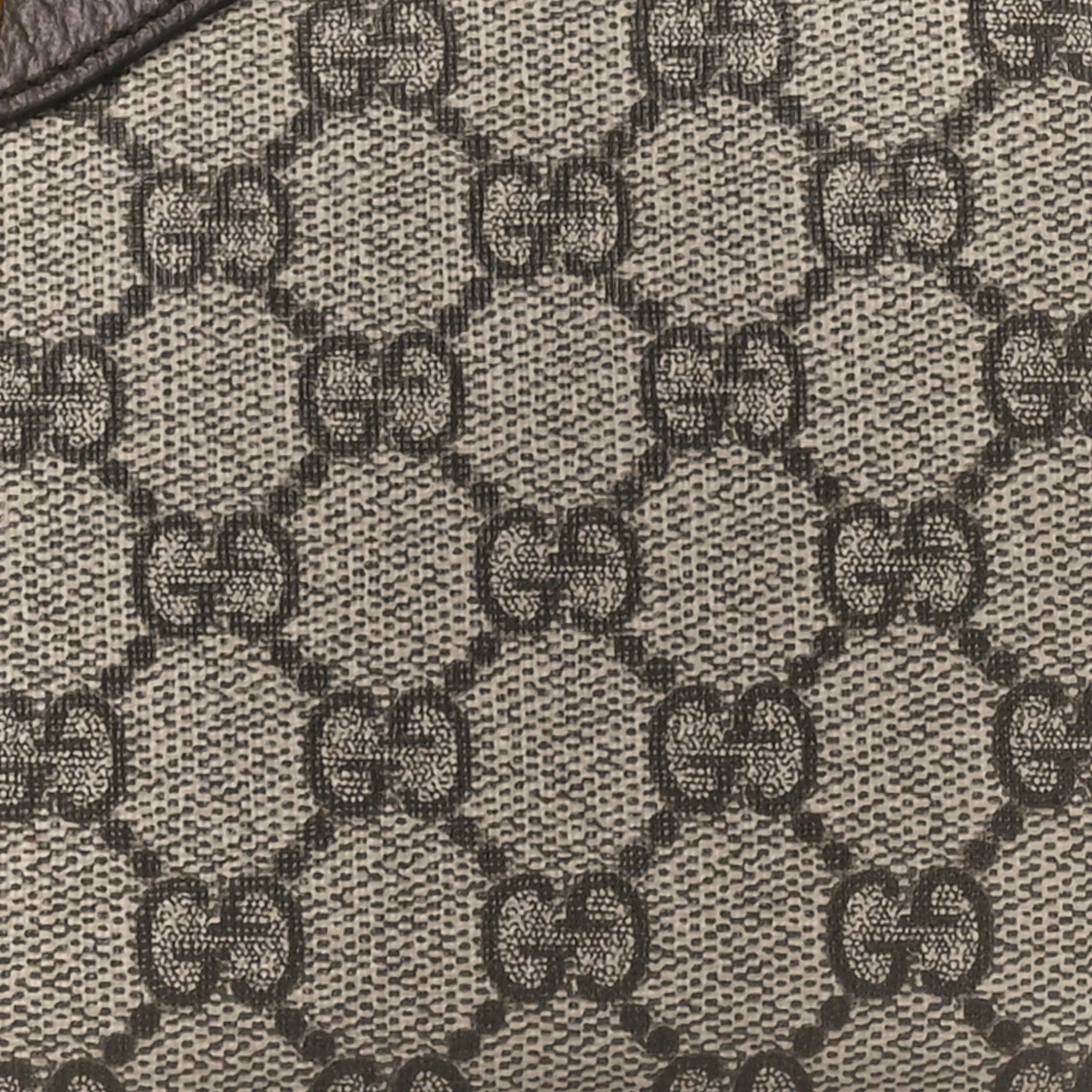 GG Supreme Monogram Textured Dollar Calfskin Web Small Ophidia GG Handbag Beige Ebony New Acero - Top Club