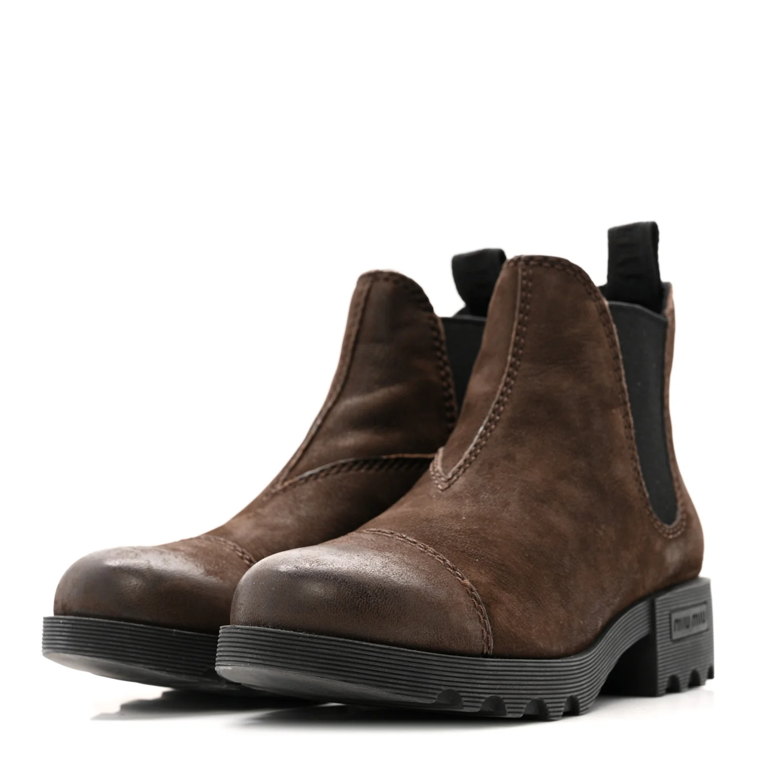 Suede Chelsea Boots 37.5 Dark Brown - Top Club