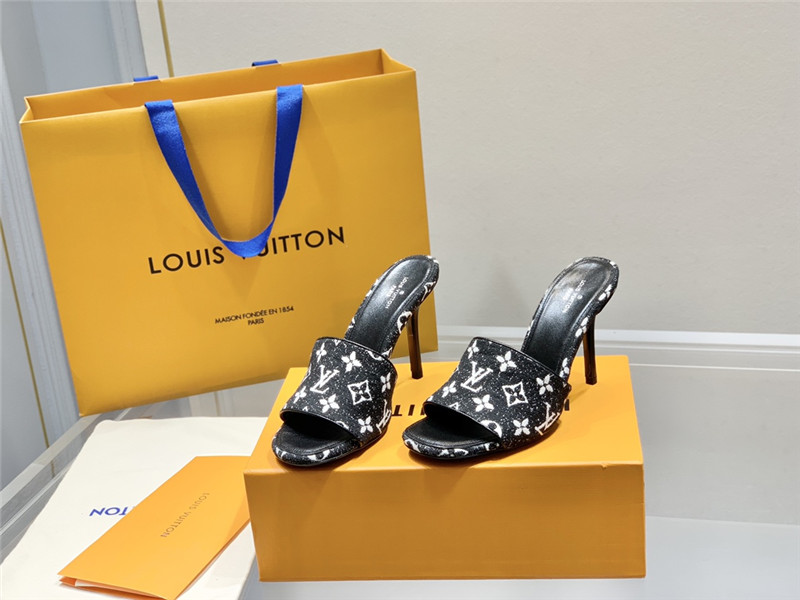 louis vuitton lv monogram high heel slippers - Sneaker Replica Workshop