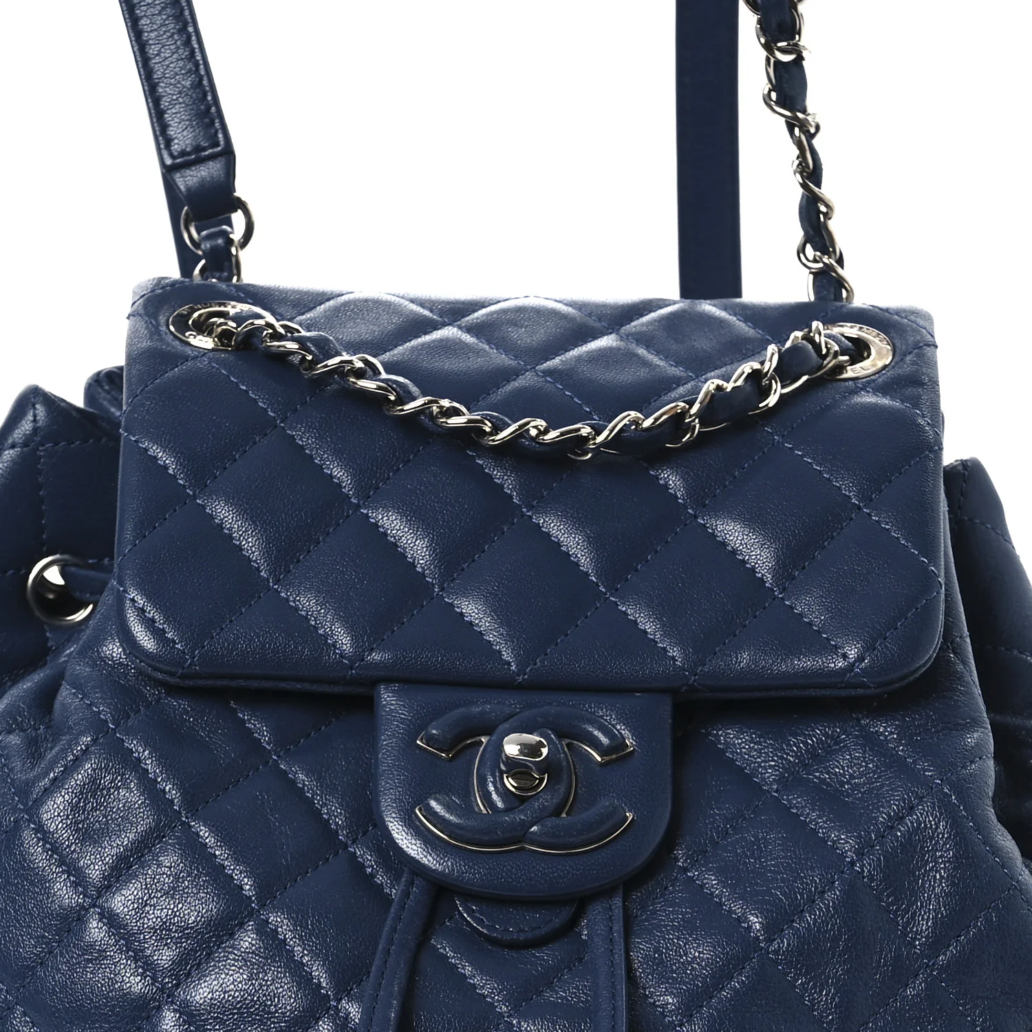 Calfskin Quilted Small Urban Spirit Backpack Blue - Top Club
