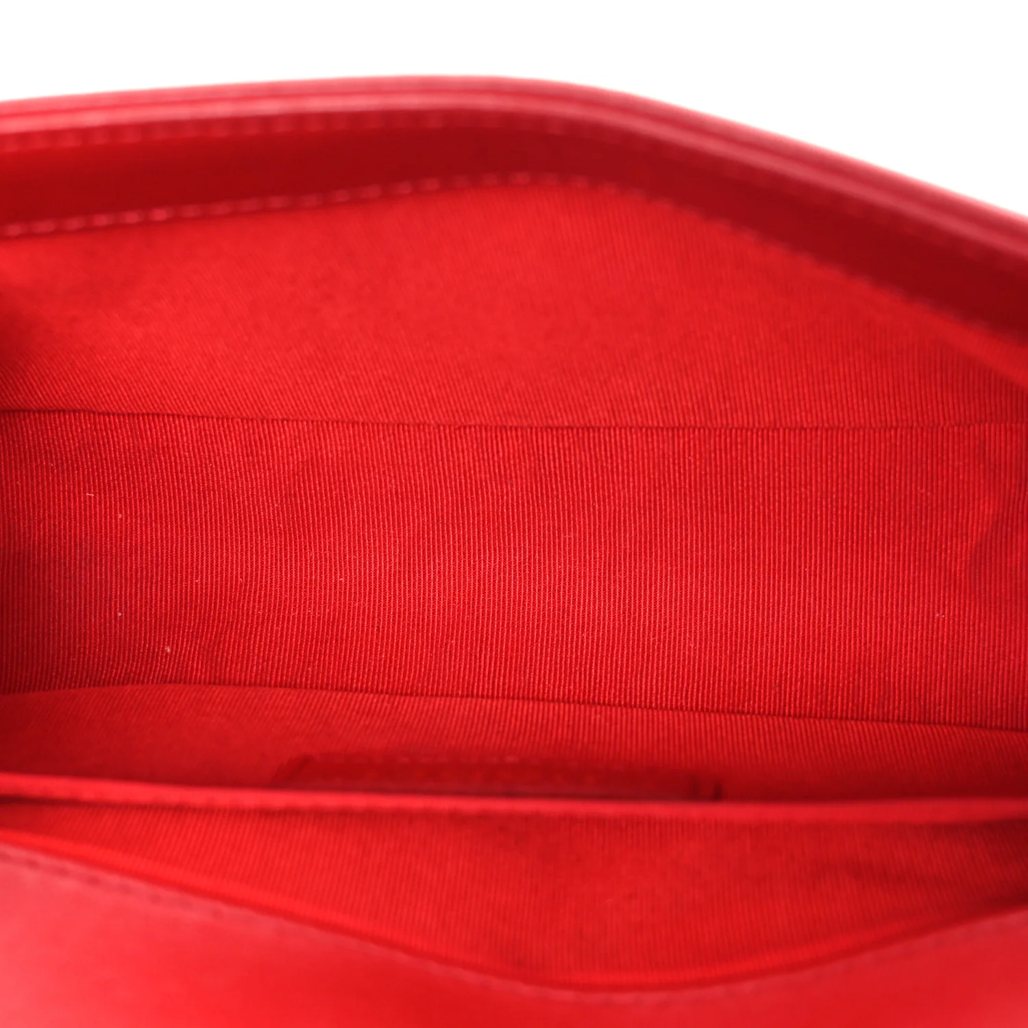 Lambskin Quilted Small Boy Flap Red - Top Club