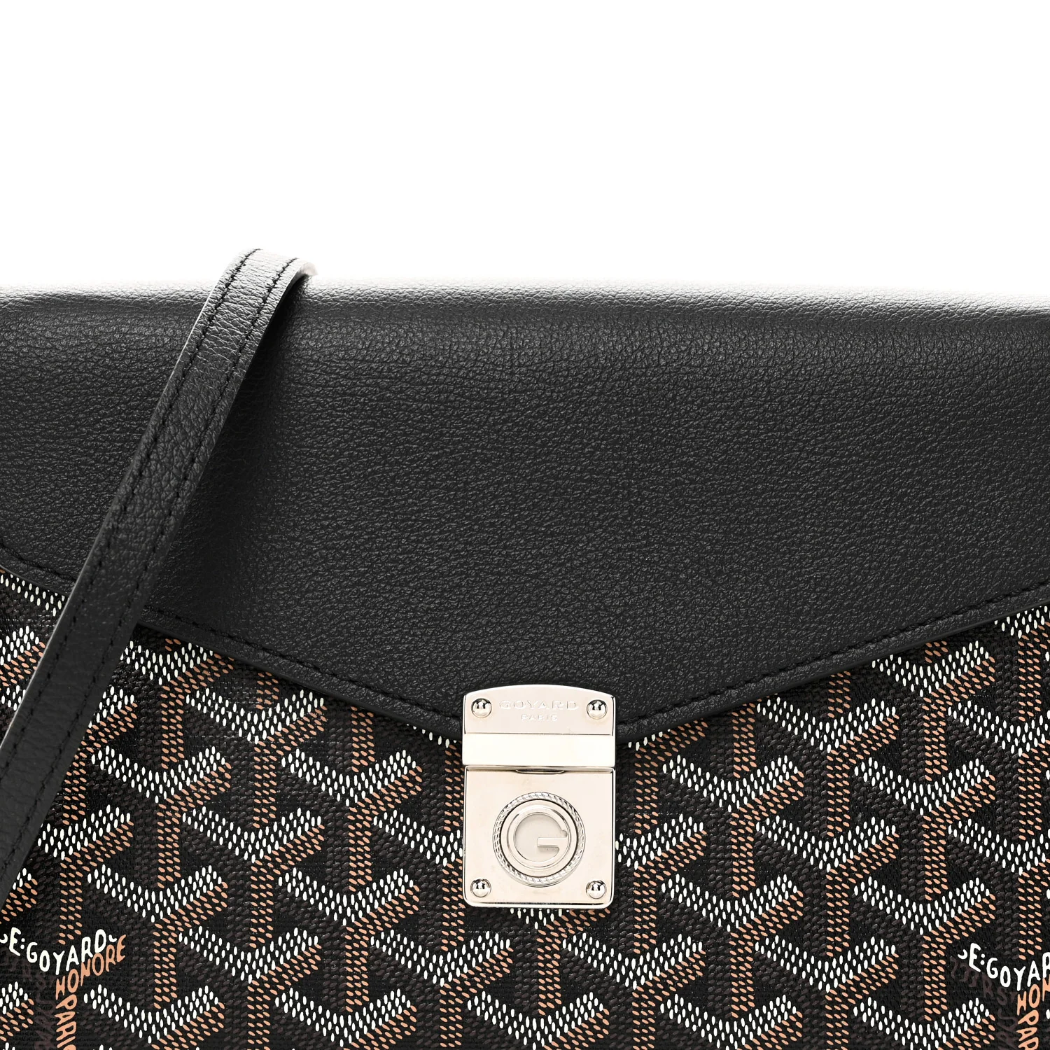 Goyardine Calfskin Chypre Wallet Pouch Black - Top Club