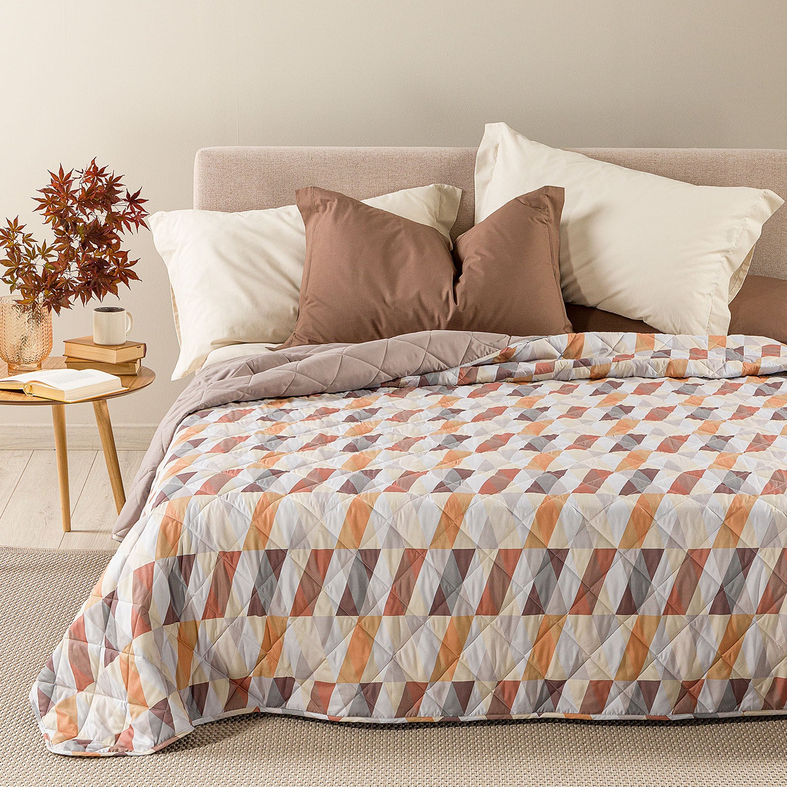 Single microfiber quilfibra bed