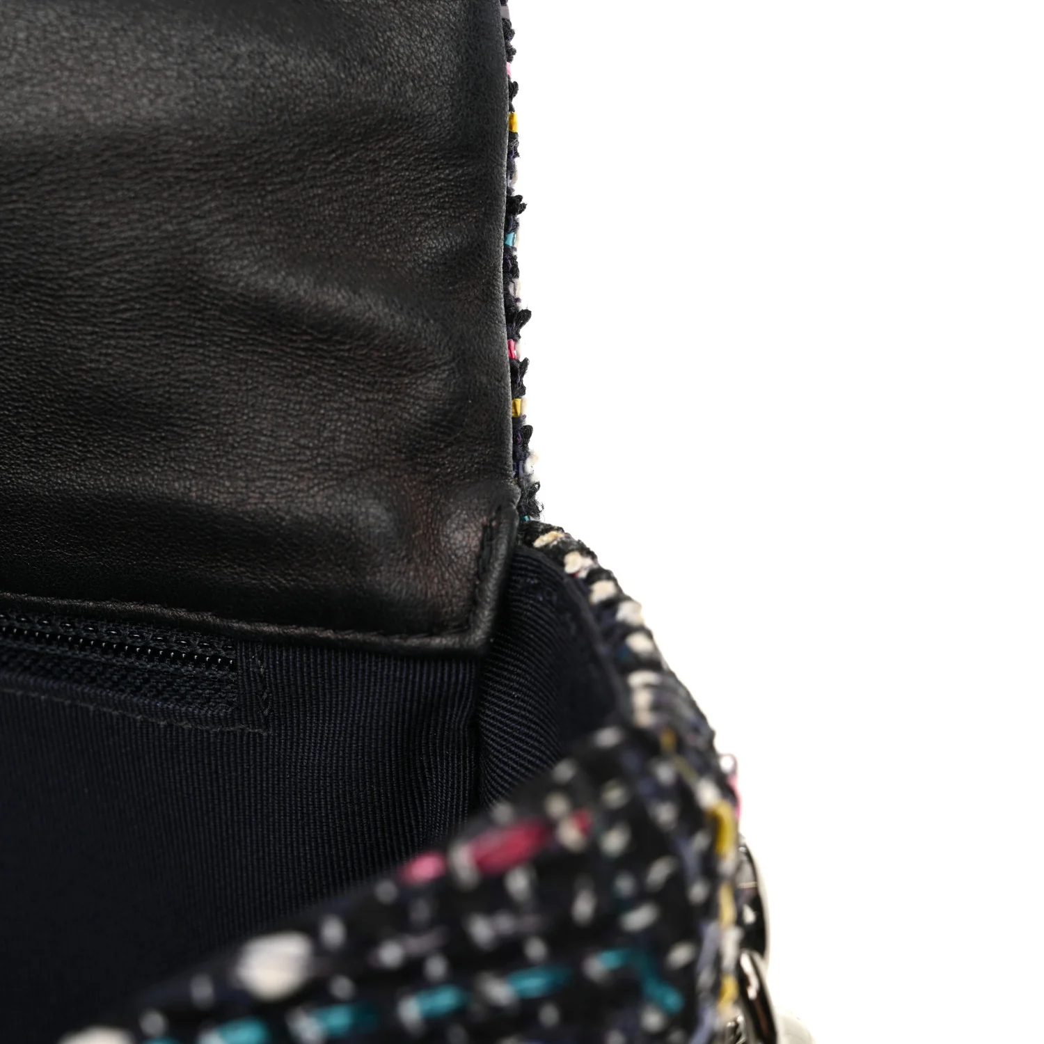 Tweed Small Messenger Flap Navy - Top Club