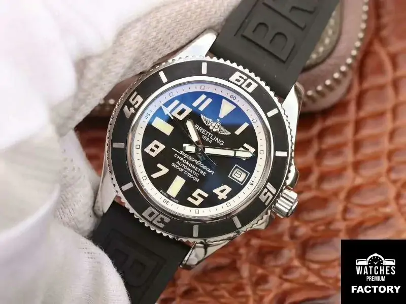 Breitling Superocean 42 Abyss White A1736402 / BA29 ZF Factory Black Dial