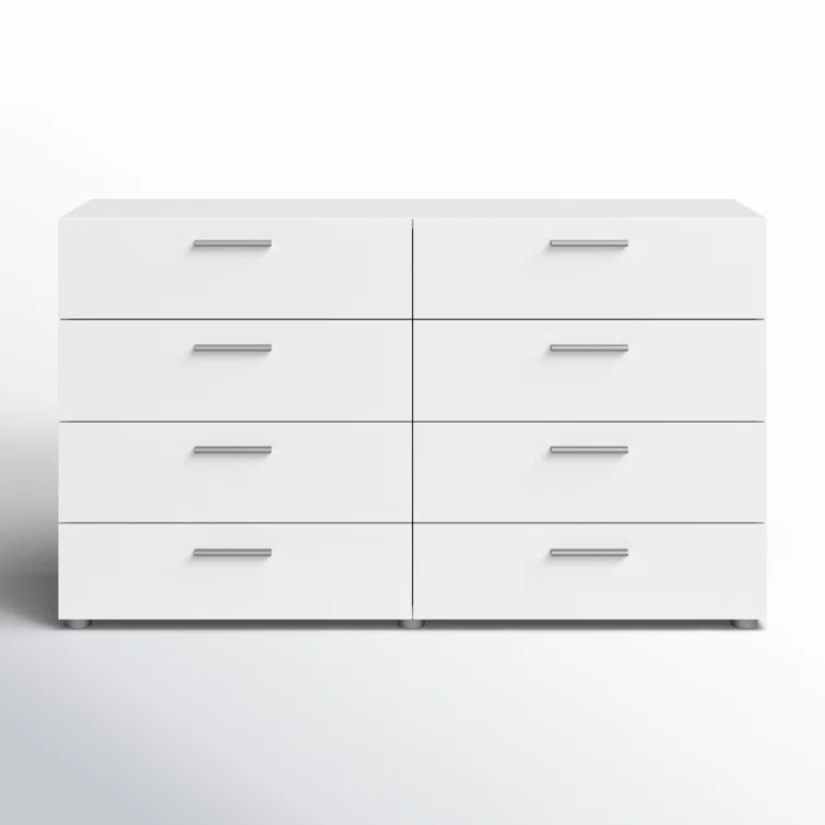Jantz 8 Drawer 55.12" W Double Dresser