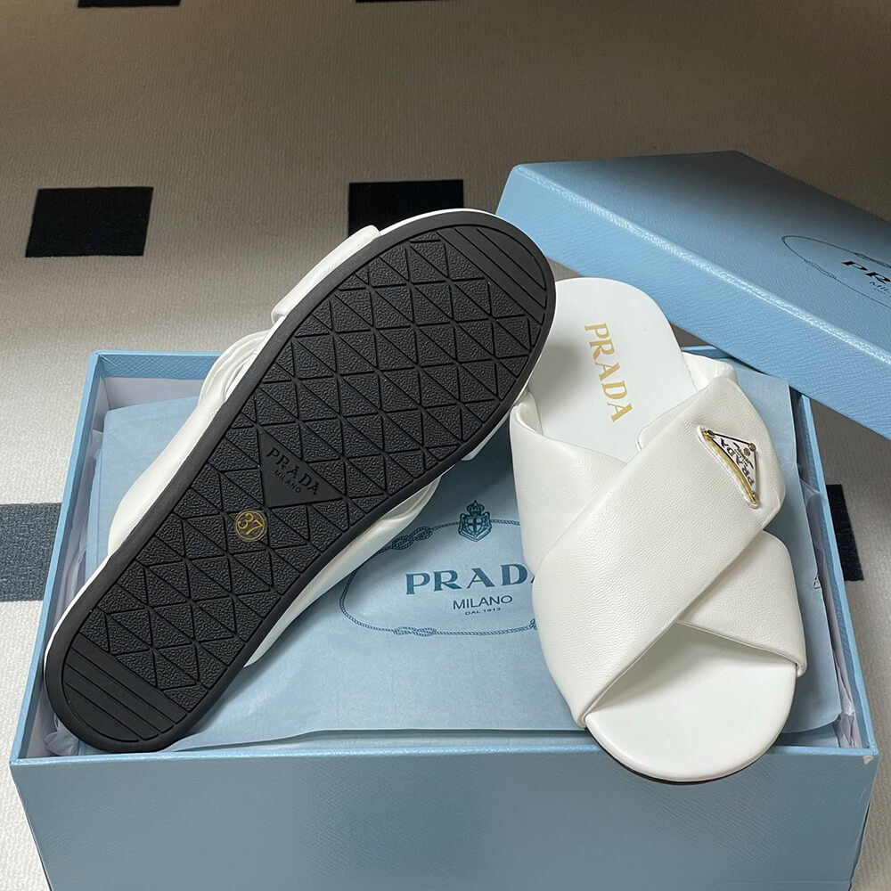 Prada Padded nappa leather slides - Top Club