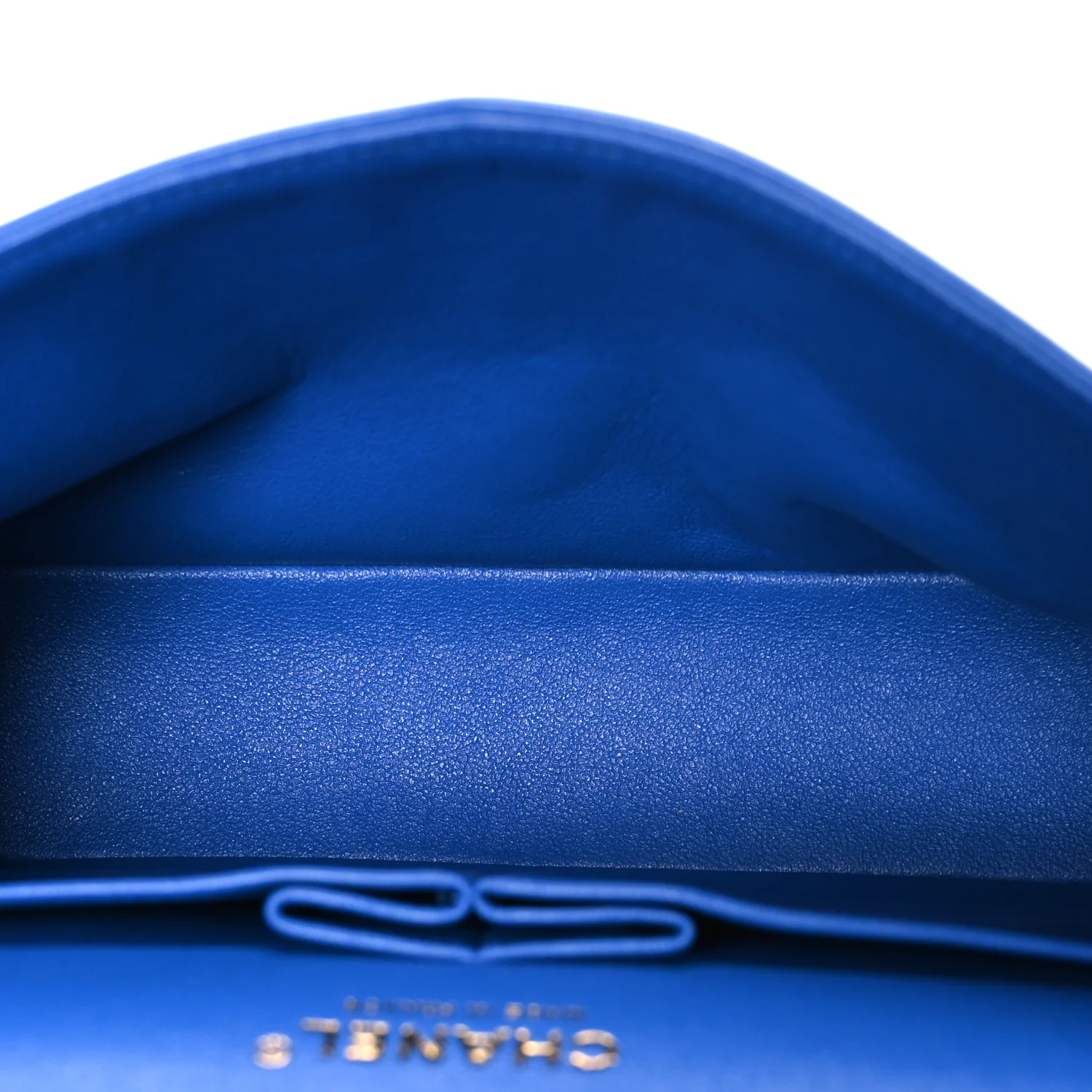 Lambskin Quilted Medium Double Flap Blue - Top Club