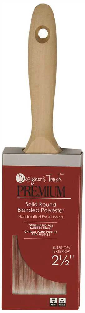 Designer Touch&trade; Premium Poly Varnish Brush, 2-1-2 In. - CPC Painting, Inc.