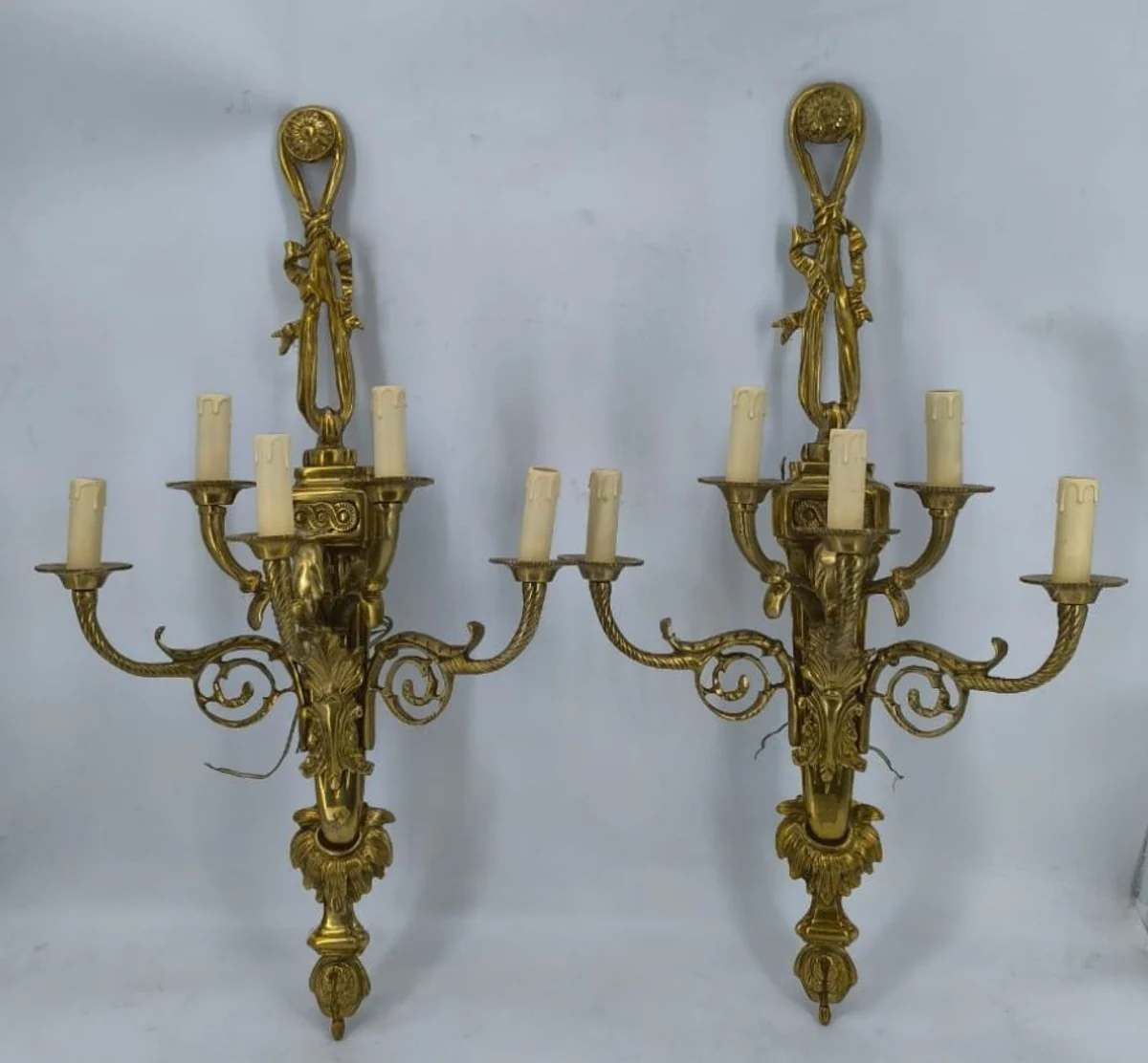 Baroque wall lights set gold H. 86 cm - Baroque wall decoration