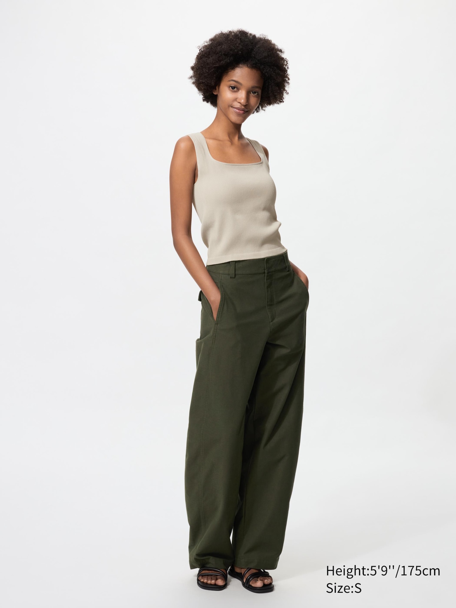 Ribbed Square Neck Bra Sleeveless Top