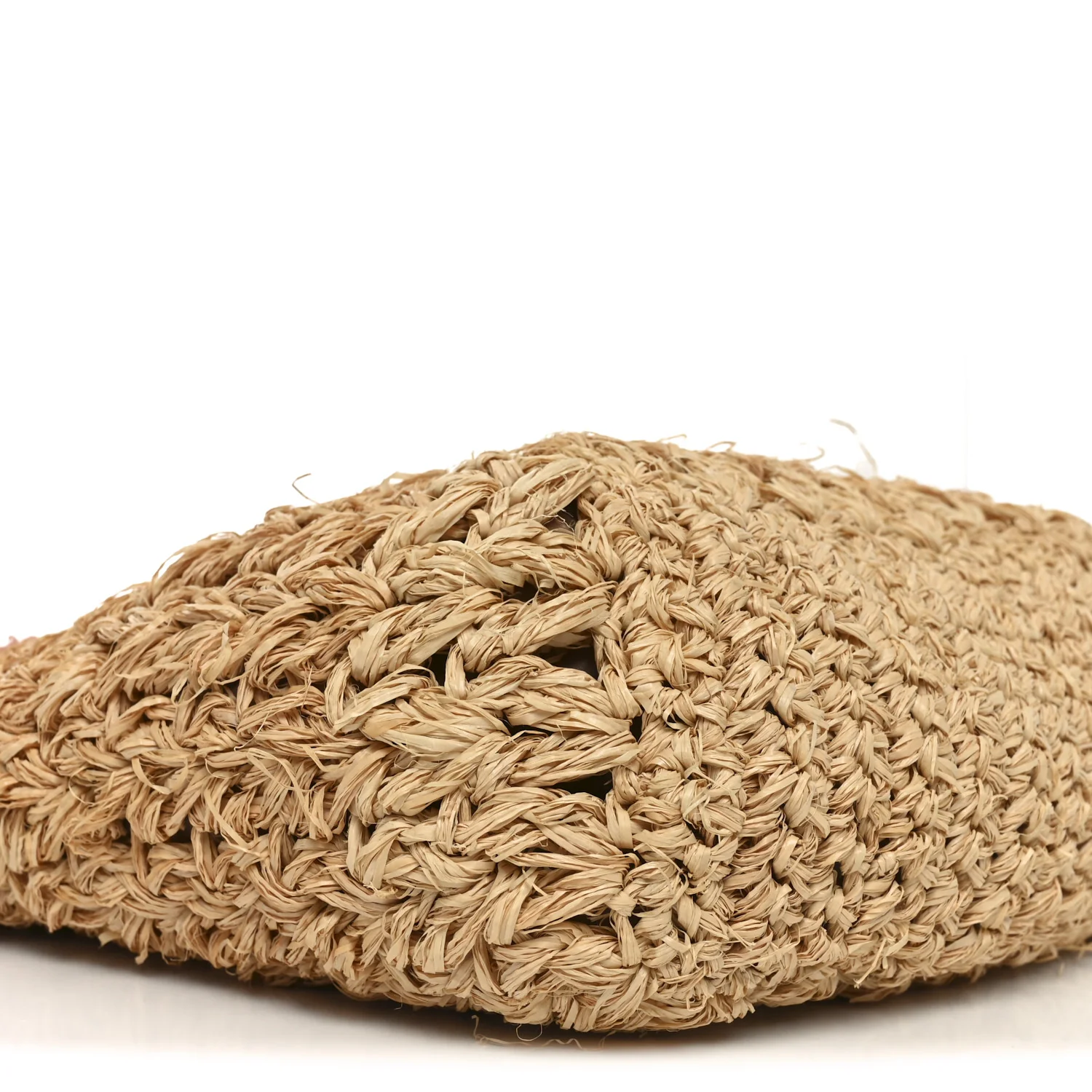 Straw Raffia Tote Natural Pink - Top Club