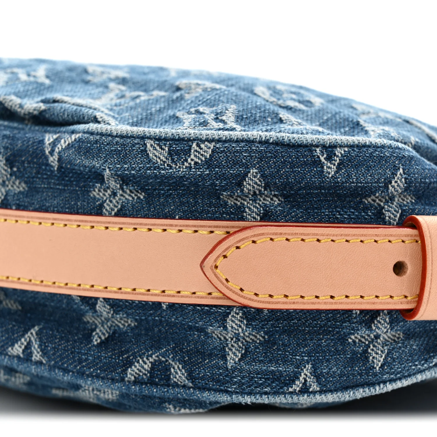 Monogram Denim Croissant MM Blue - Top Club