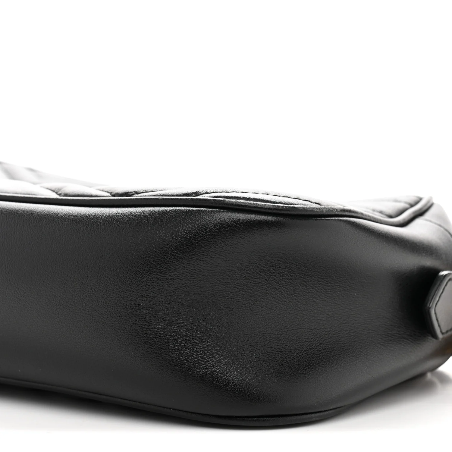 Calfskin Matelasse Small GG Marmont Chain Shoulder Bag Black - Top Club