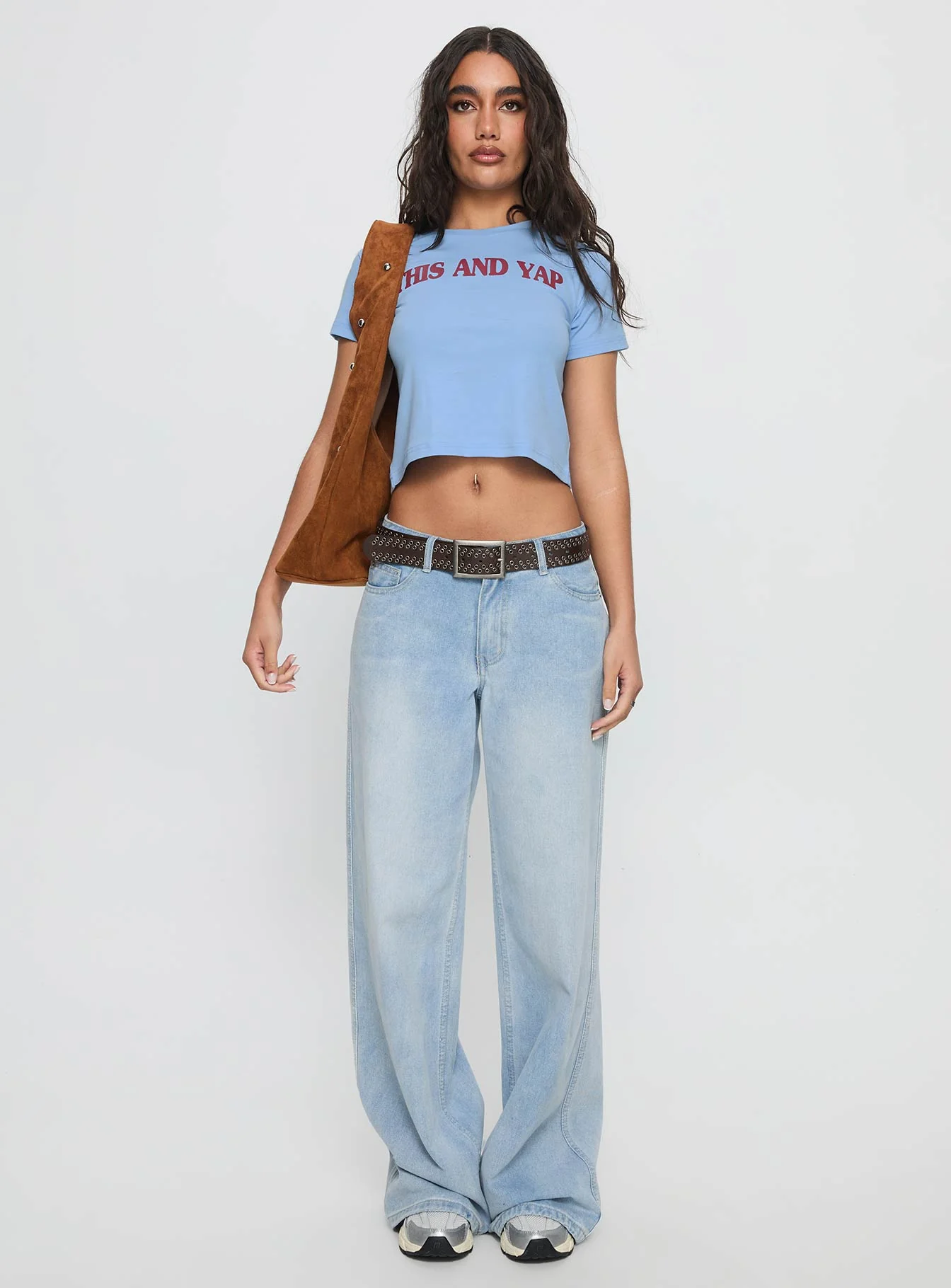 This And Yap Graphic Top Blue / Red